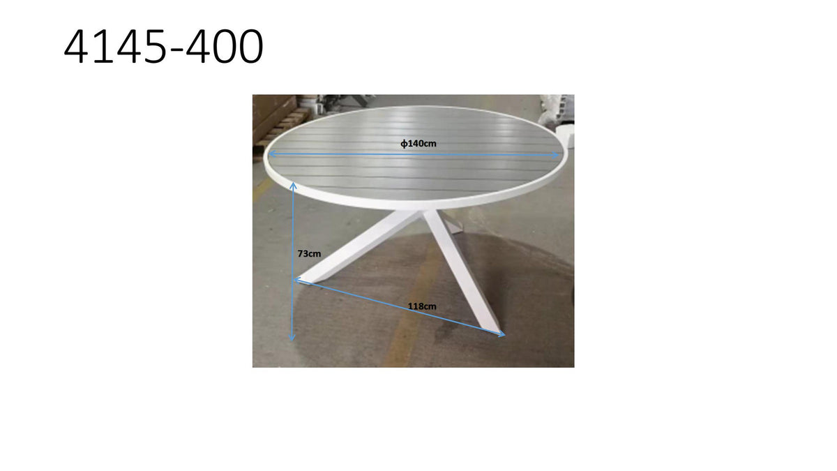 Parma Gartentisch rund in Weiss präsentiert im Onlineshop von KAQTU Design AG. Gartentisch ist von Venture Home