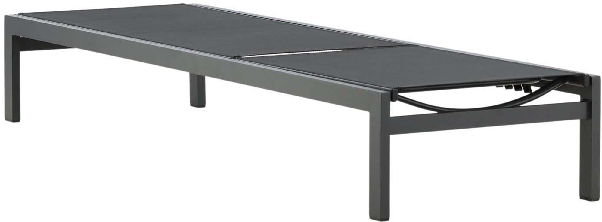 Die Copacabana Sonnenliege von Venture Home kombiniert modernes Design mit Komfort für entspannte Stunden im Garten.