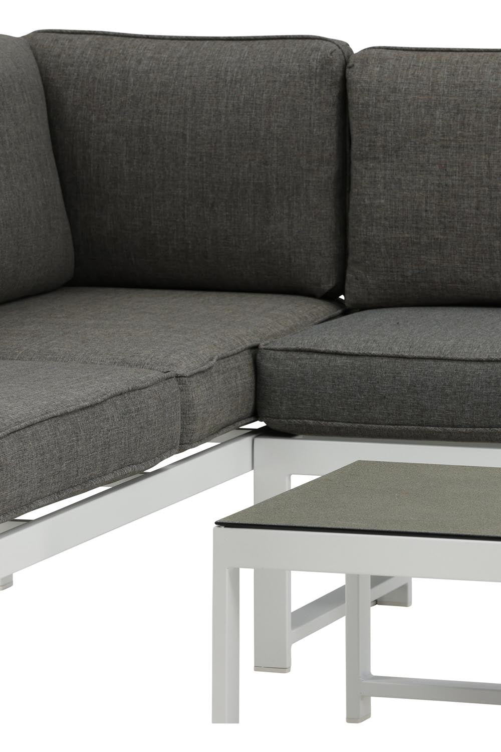 Salvador Ecksofa Outdoorset in Weiss präsentiert im Onlineshop von KAQTU Design AG. Loungeset ist von Venture Home