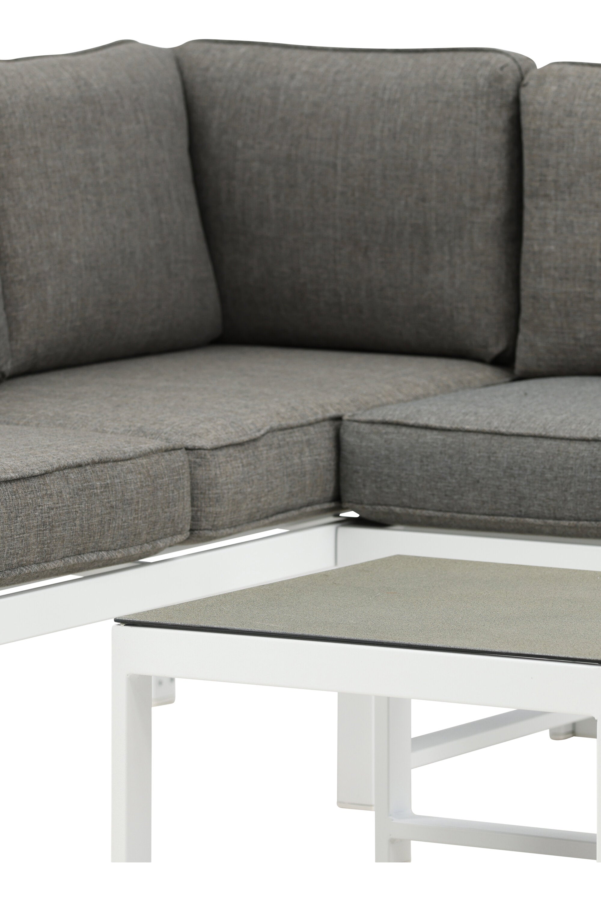 Salvador Ecksofa Outdoorset in Weiss präsentiert im Onlineshop von KAQTU Design AG. Loungeset ist von Venture Home