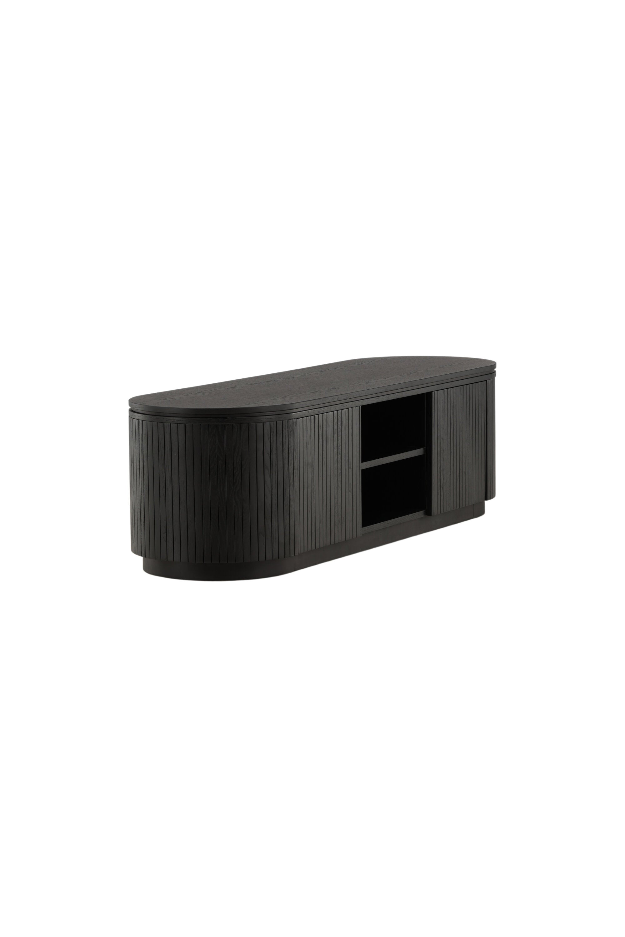 Fjällbacka TV Ständer in Schwarz präsentiert im Onlineshop von KAQTU Design AG. TV-Möbel ist von Vind