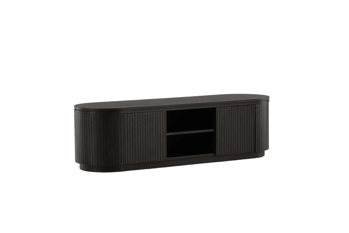 Fjällbacka TV Ständer in Schwarz präsentiert im Onlineshop von KAQTU Design AG. TV-Möbel ist von Vind