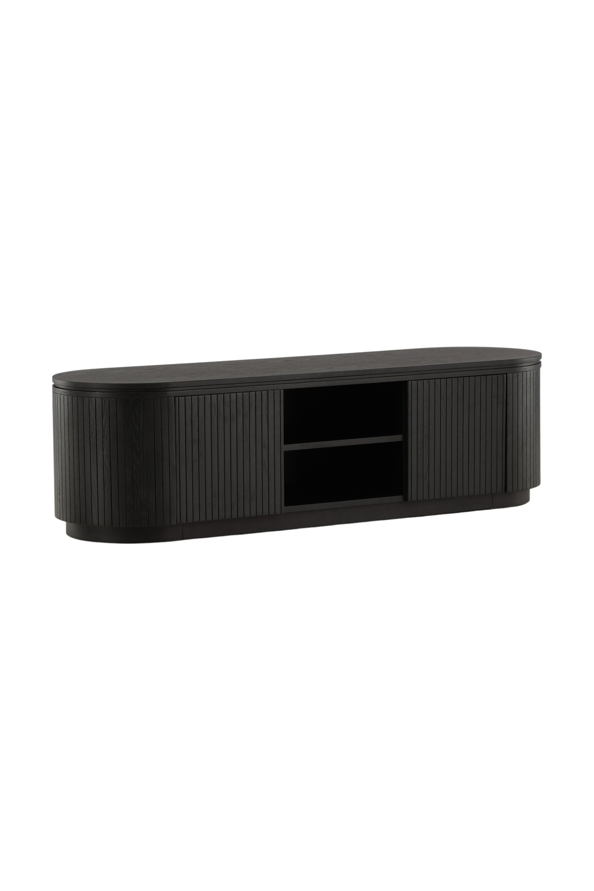 Fjällbacka TV Ständer in Schwarz präsentiert im Onlineshop von KAQTU Design AG. TV-Möbel ist von Vind