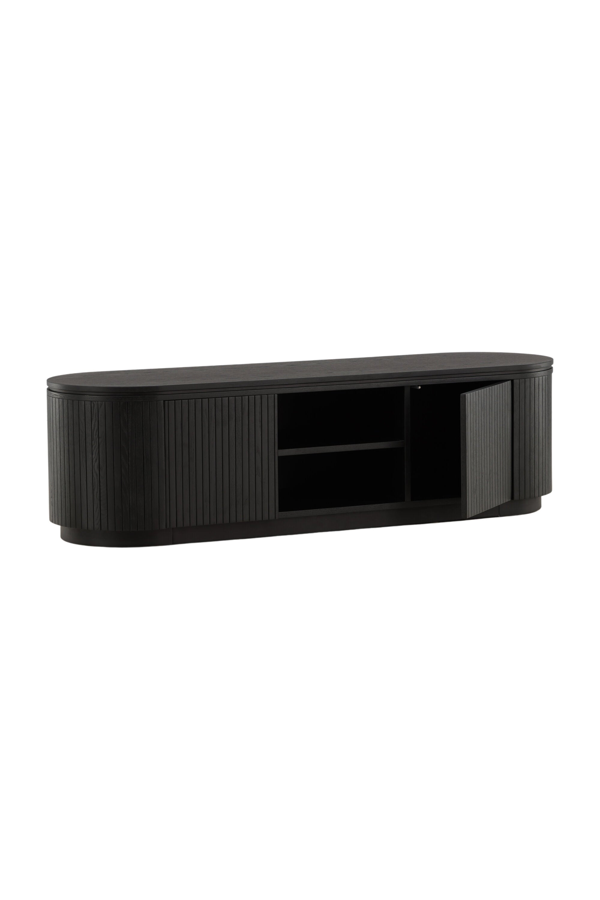 Fjällbacka TV Ständer in Schwarz präsentiert im Onlineshop von KAQTU Design AG. TV-Möbel ist von Vind