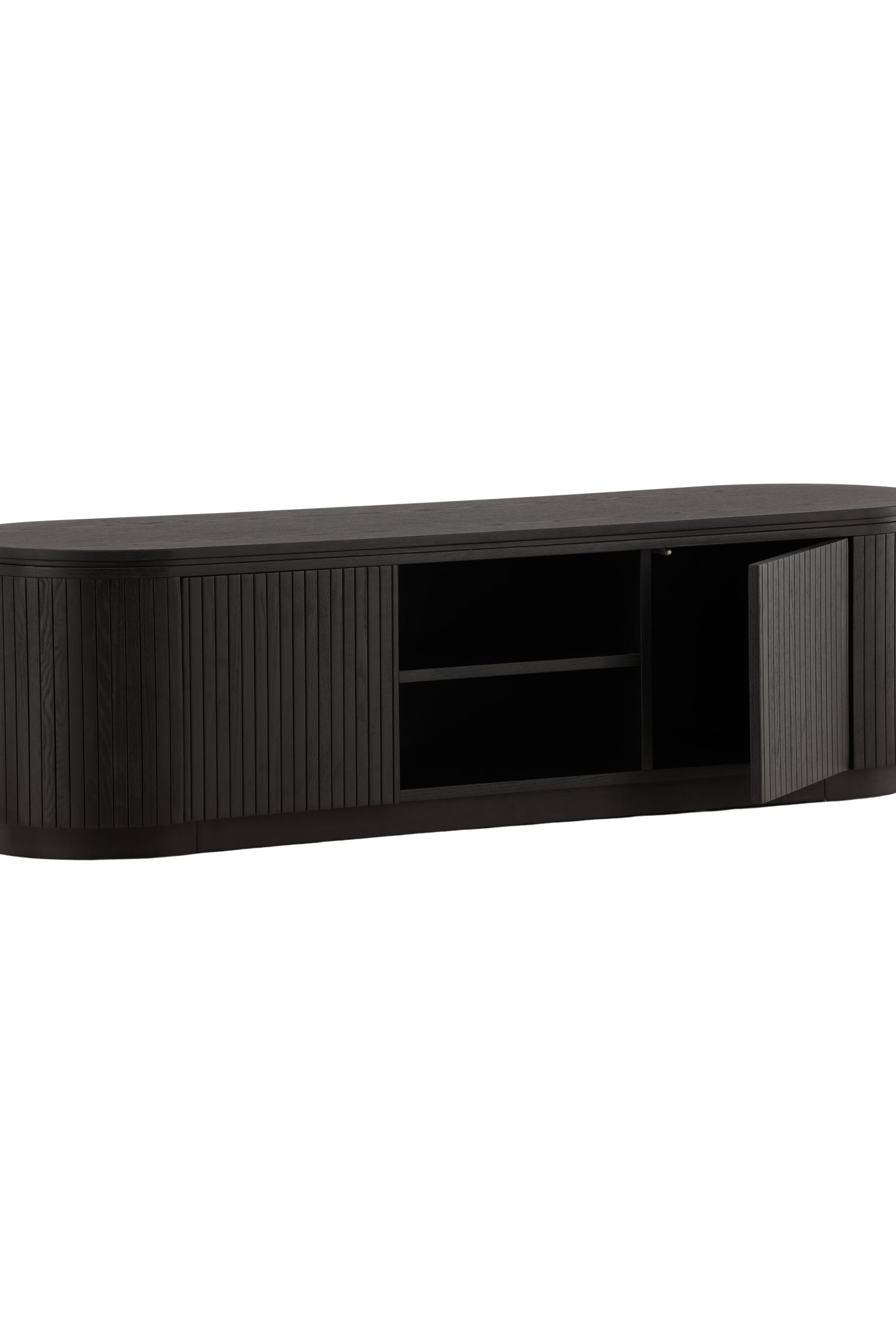 Fjällbacka TV Ständer in Schwarz präsentiert im Onlineshop von KAQTU Design AG. TV-Möbel ist von Vind