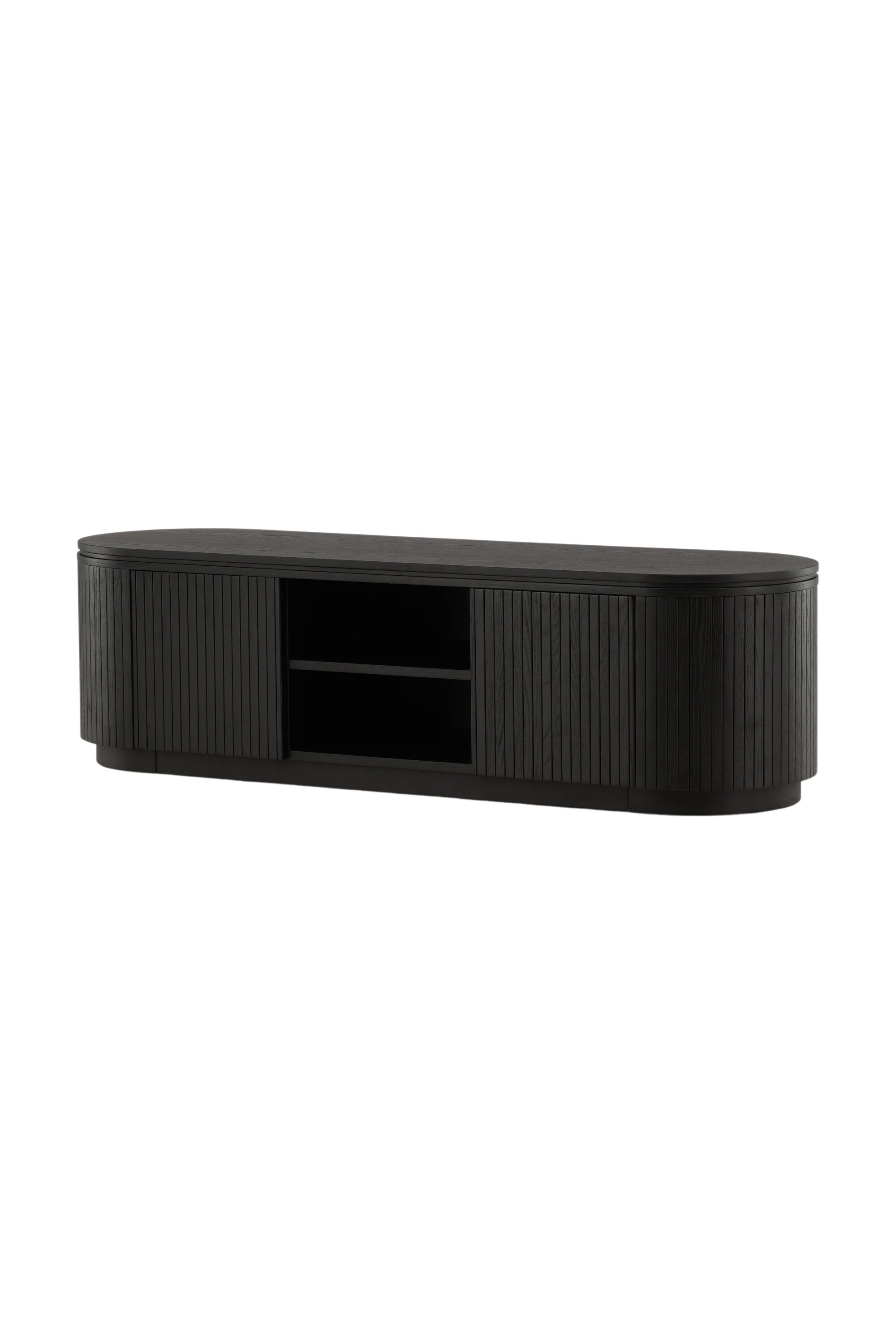 Fjällbacka TV Ständer in Schwarz präsentiert im Onlineshop von KAQTU Design AG. TV-Möbel ist von Vind