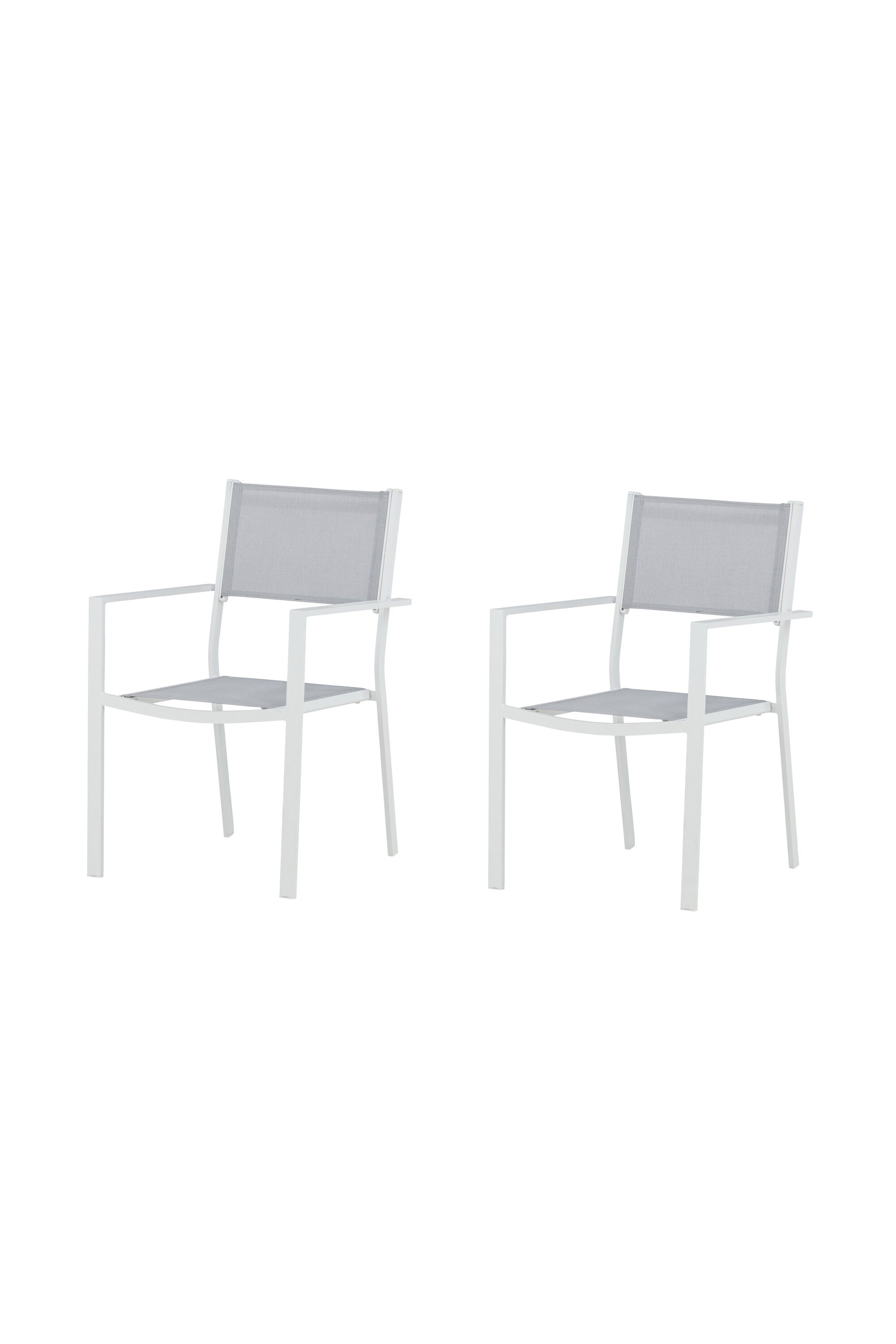 Copacabana Stapelstuhl in Weiss präsentiert im Onlineshop von KAQTU Design AG. Gartenstuhl mit Armlehnen ist von Venture Home