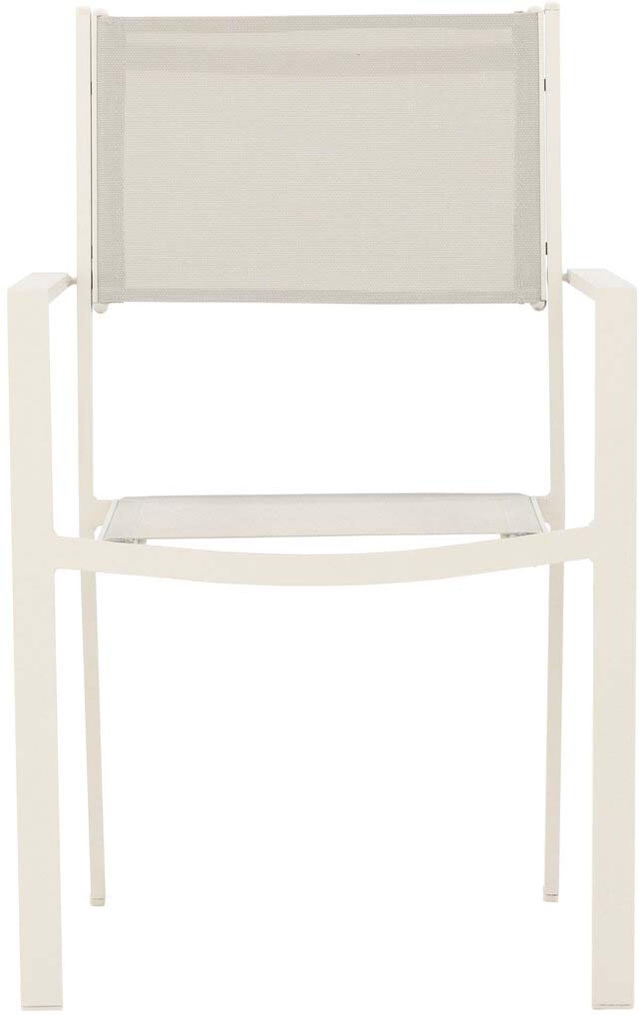 Eleganter und wetterfester Copacabana Stapelstuhl von Venture Home – ideal für entspannte Stunden im Garten.