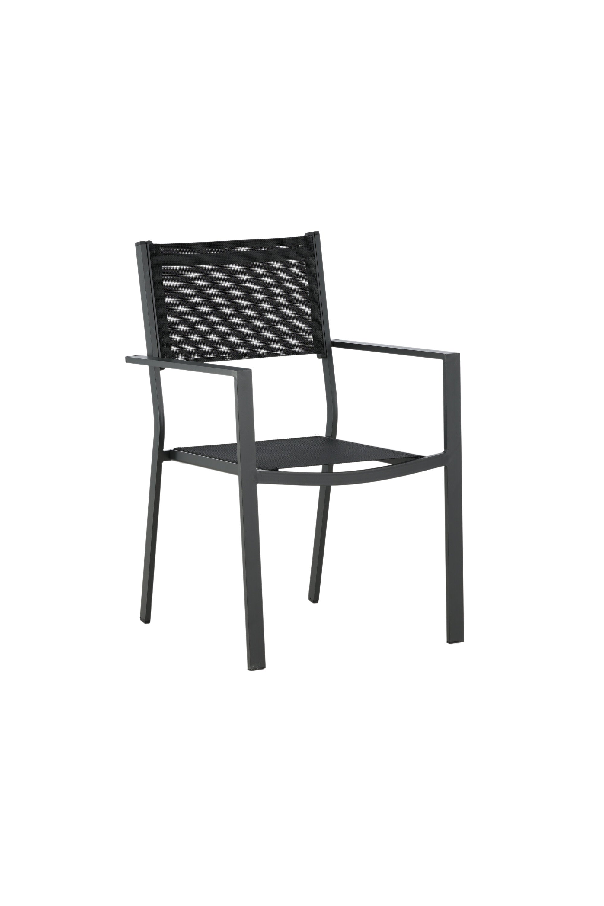 Copacabana Stapelstuhl in Schwarz präsentiert im Onlineshop von KAQTU Design AG. Gartenstuhl mit Armlehnen ist von Venture Home