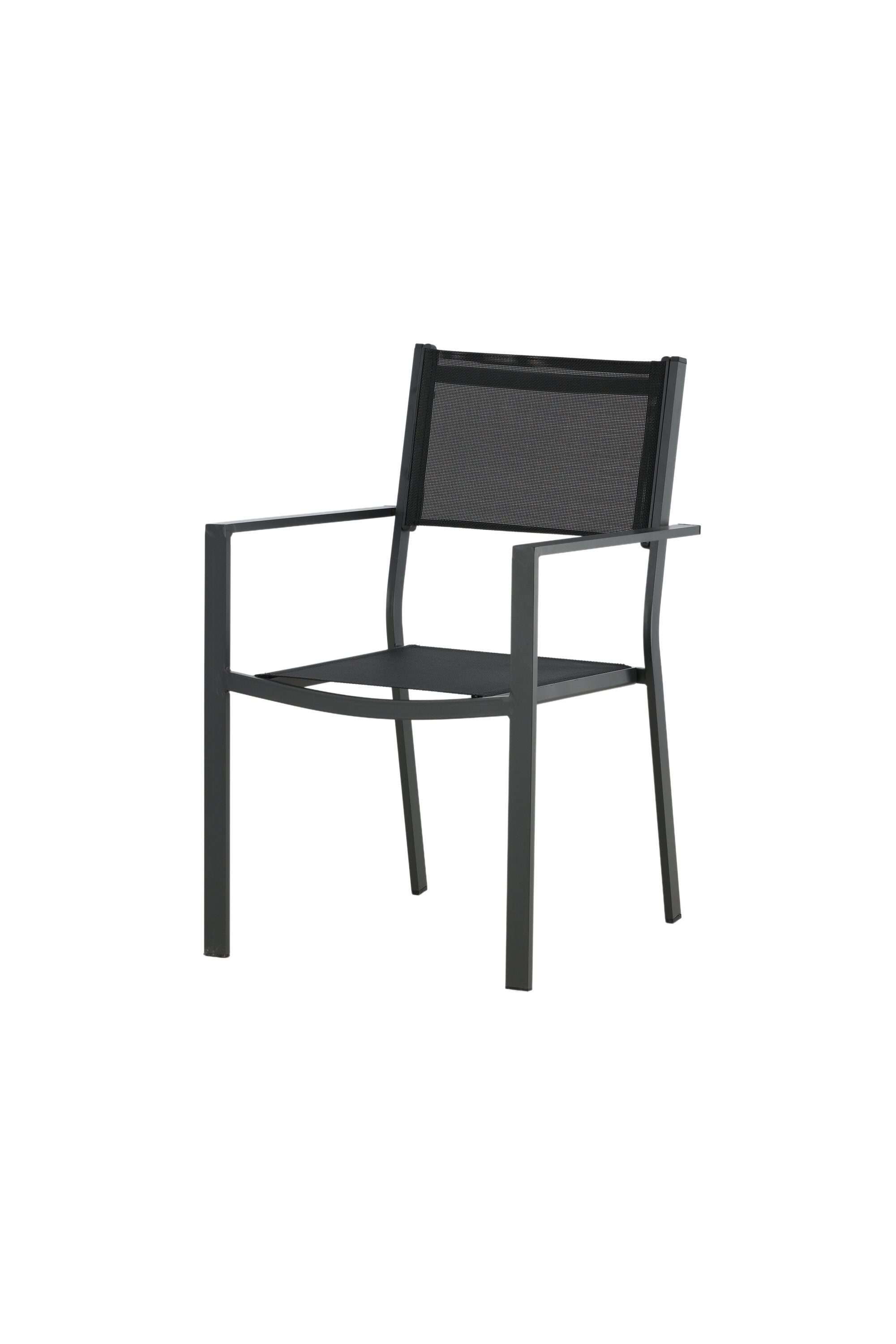 Copacabana Stapelstuhl in Schwarz präsentiert im Onlineshop von KAQTU Design AG. Gartenstuhl mit Armlehnen ist von Venture Home