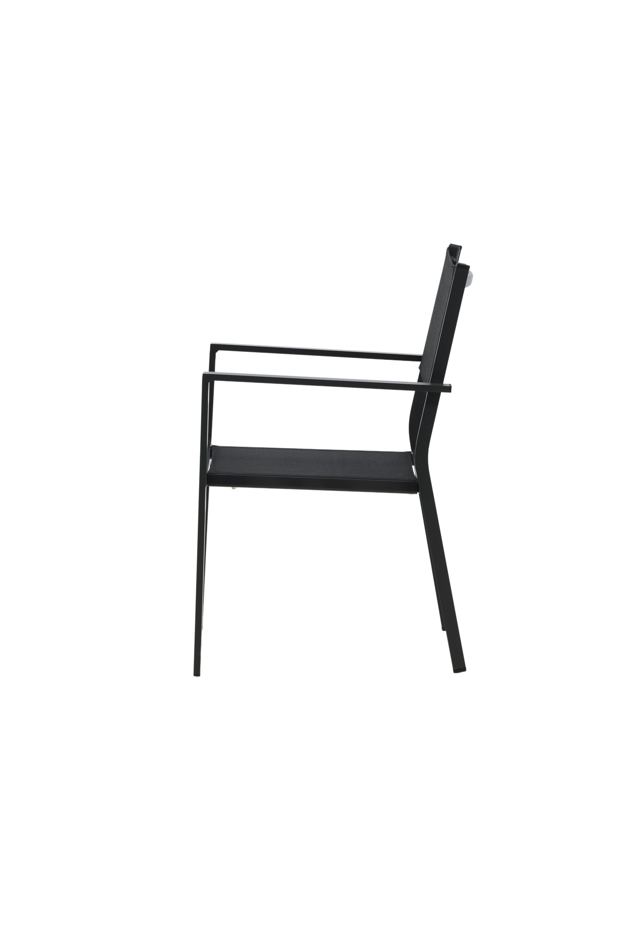 Copacabana Stapelstuhl in Schwarz präsentiert im Onlineshop von KAQTU Design AG. Gartenstuhl mit Armlehnen ist von Venture Home