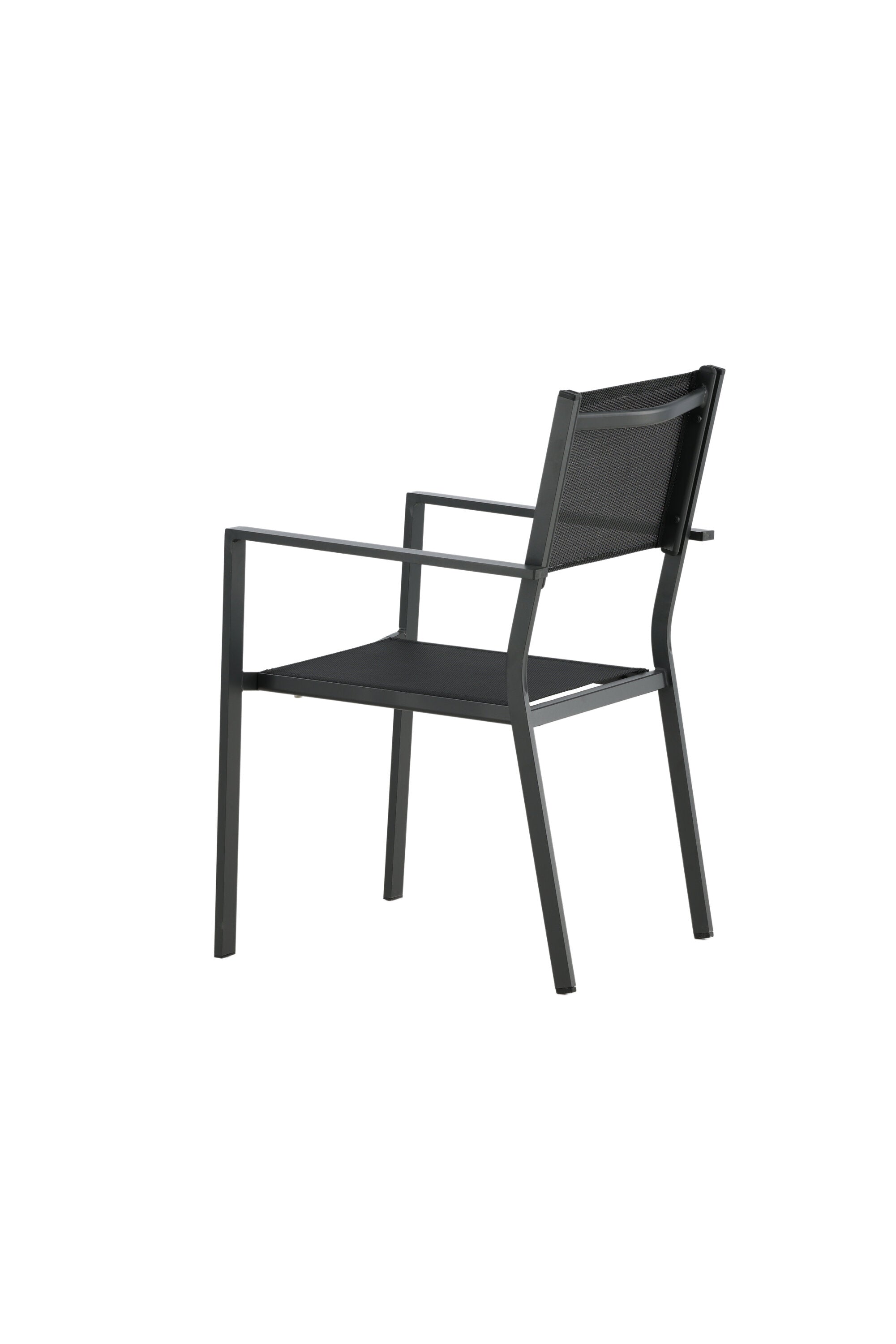 Copacabana Stapelstuhl in Schwarz präsentiert im Onlineshop von KAQTU Design AG. Gartenstuhl mit Armlehnen ist von Venture Home