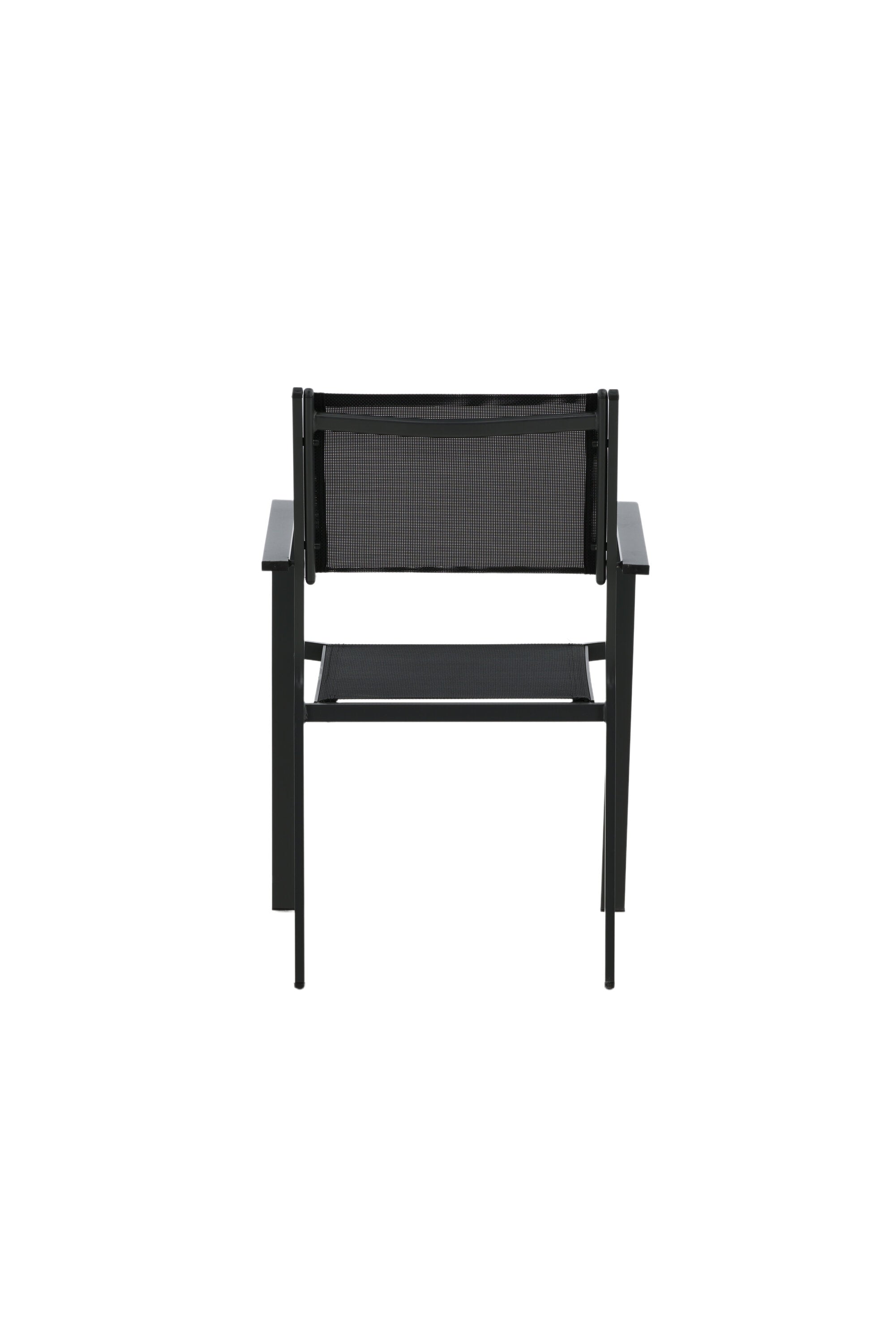 Copacabana Stapelstuhl in Schwarz präsentiert im Onlineshop von KAQTU Design AG. Gartenstuhl mit Armlehnen ist von Venture Home