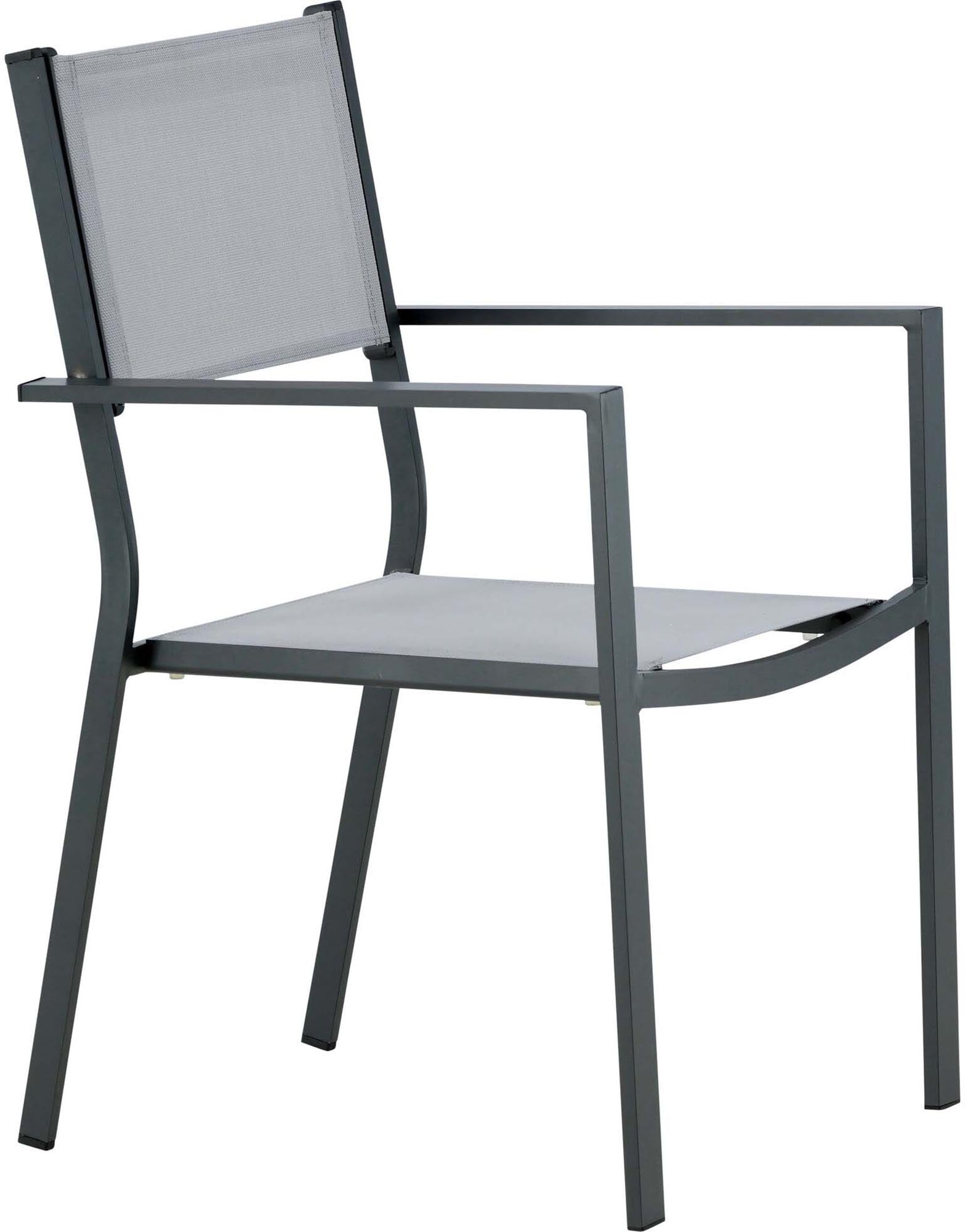 Eleganter Copacabana Stapelstuhl von Venture Home: Wetterfest, komfortabel und ideal für entspannte Stunden im Garten.