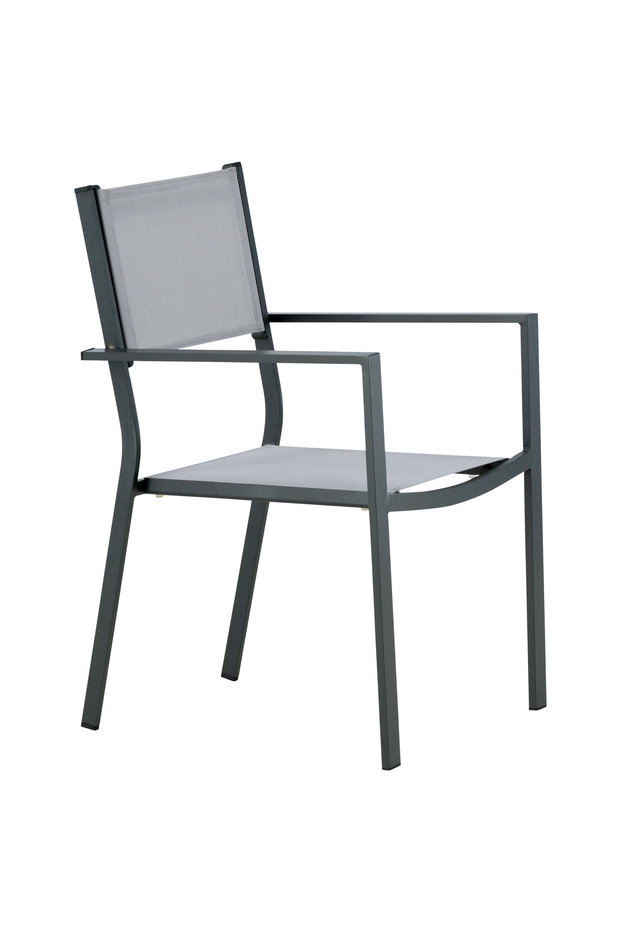 Copacabana Stapelstuhl in Grau präsentiert im Onlineshop von KAQTU Design AG. Gartenstuhl mit Armlehnen ist von Venture Home