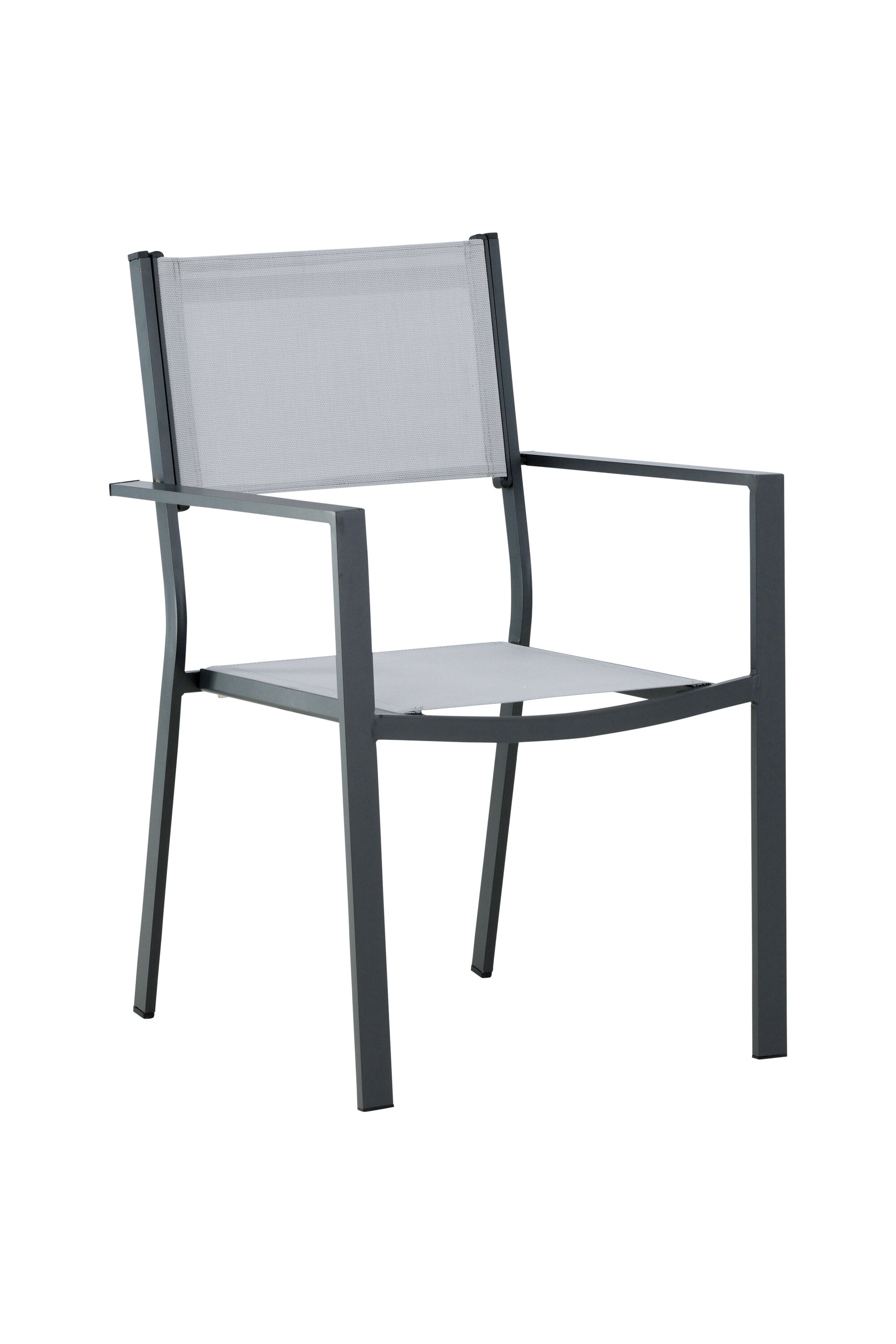 Copacabana Stapelstuhl in Grau präsentiert im Onlineshop von KAQTU Design AG. Gartenstuhl mit Armlehnen ist von Venture Home