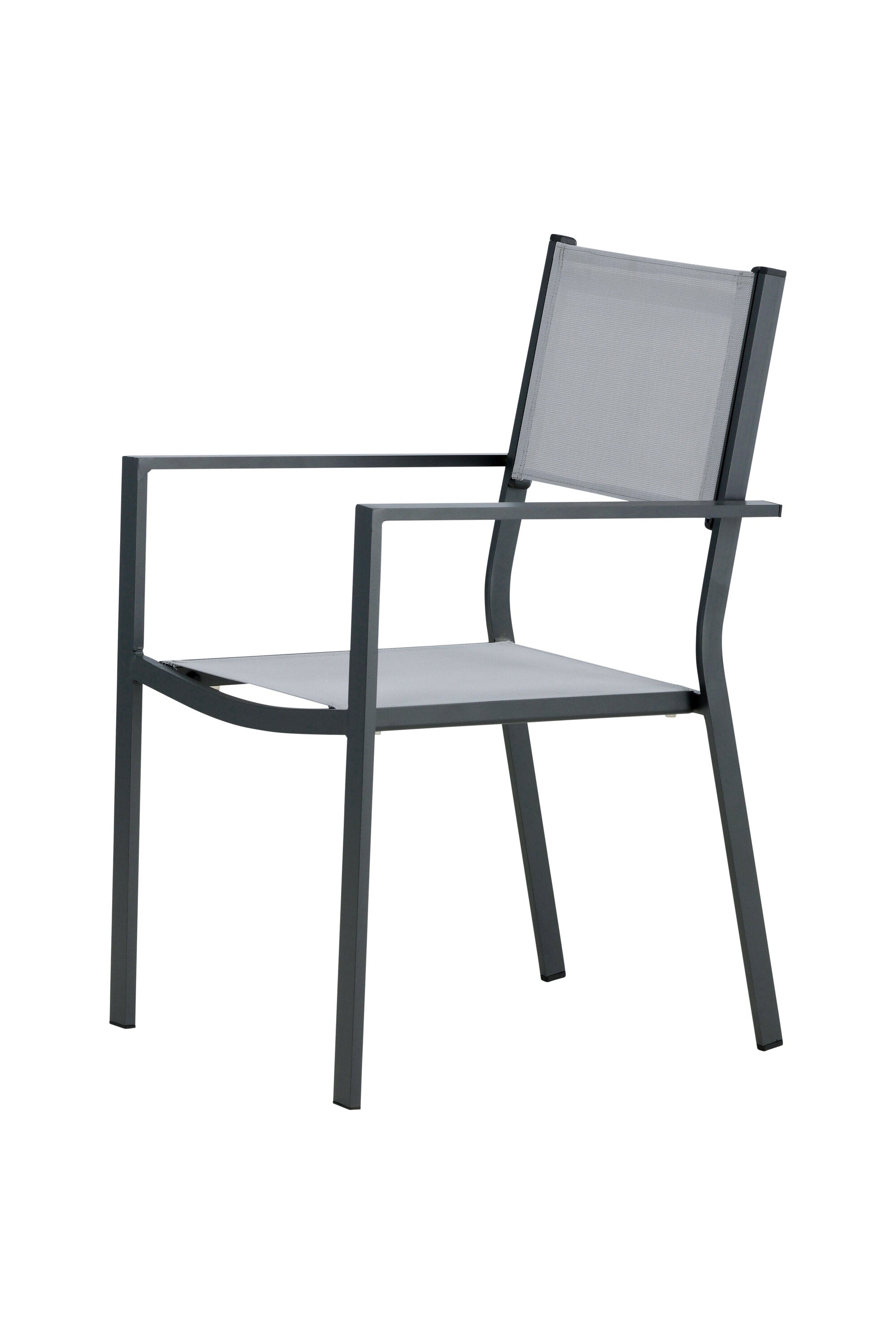 Copacabana Stapelstuhl in Grau präsentiert im Onlineshop von KAQTU Design AG. Gartenstuhl mit Armlehnen ist von Venture Home