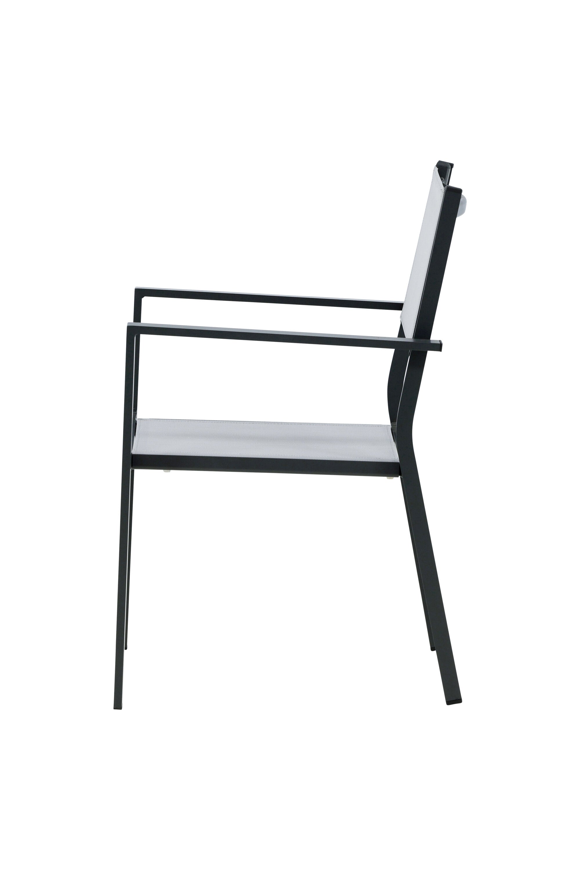 Copacabana Stapelstuhl in Grau präsentiert im Onlineshop von KAQTU Design AG. Gartenstuhl mit Armlehnen ist von Venture Home