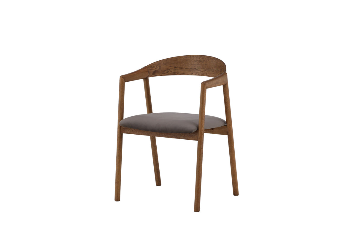 Långön Esszimmerstuhl in Braun präsentiert im Onlineshop von KAQTU Design AG. Stuhl mit Armlehne ist von Vind