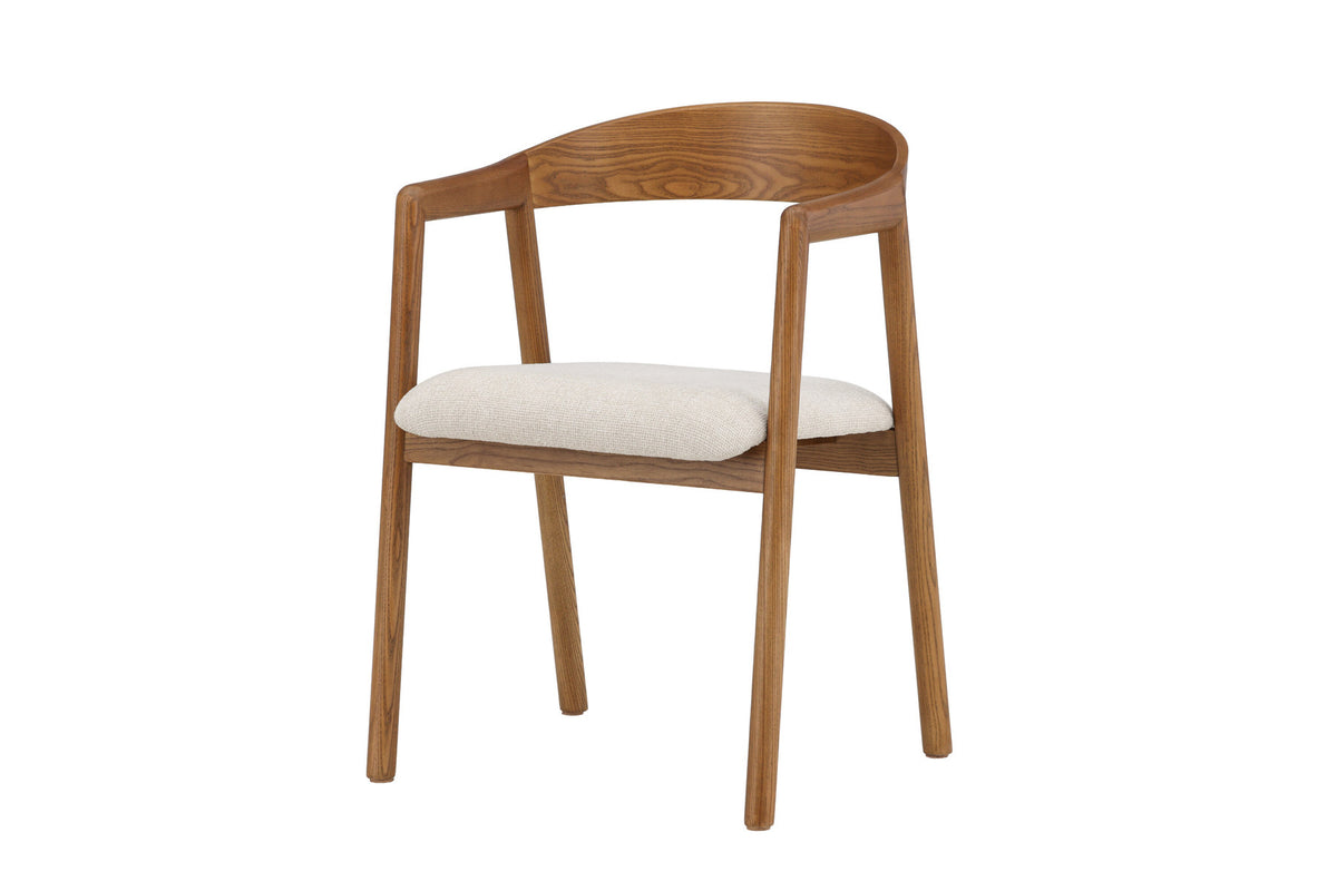 Långön Esszimmerstuhl in Dunkelbraun präsentiert im Onlineshop von KAQTU Design AG. Stuhl mit Armlehne ist von Vind