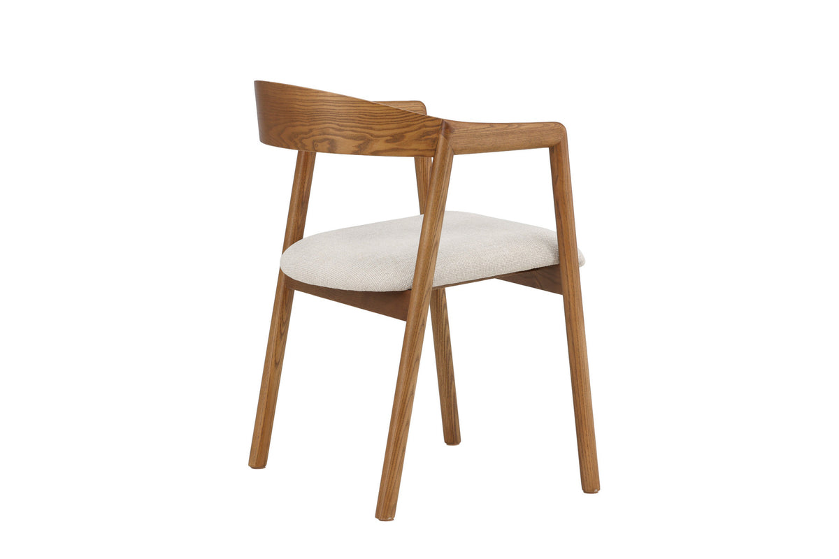 Långön Esszimmerstuhl in Dunkelbraun präsentiert im Onlineshop von KAQTU Design AG. Stuhl mit Armlehne ist von Vind