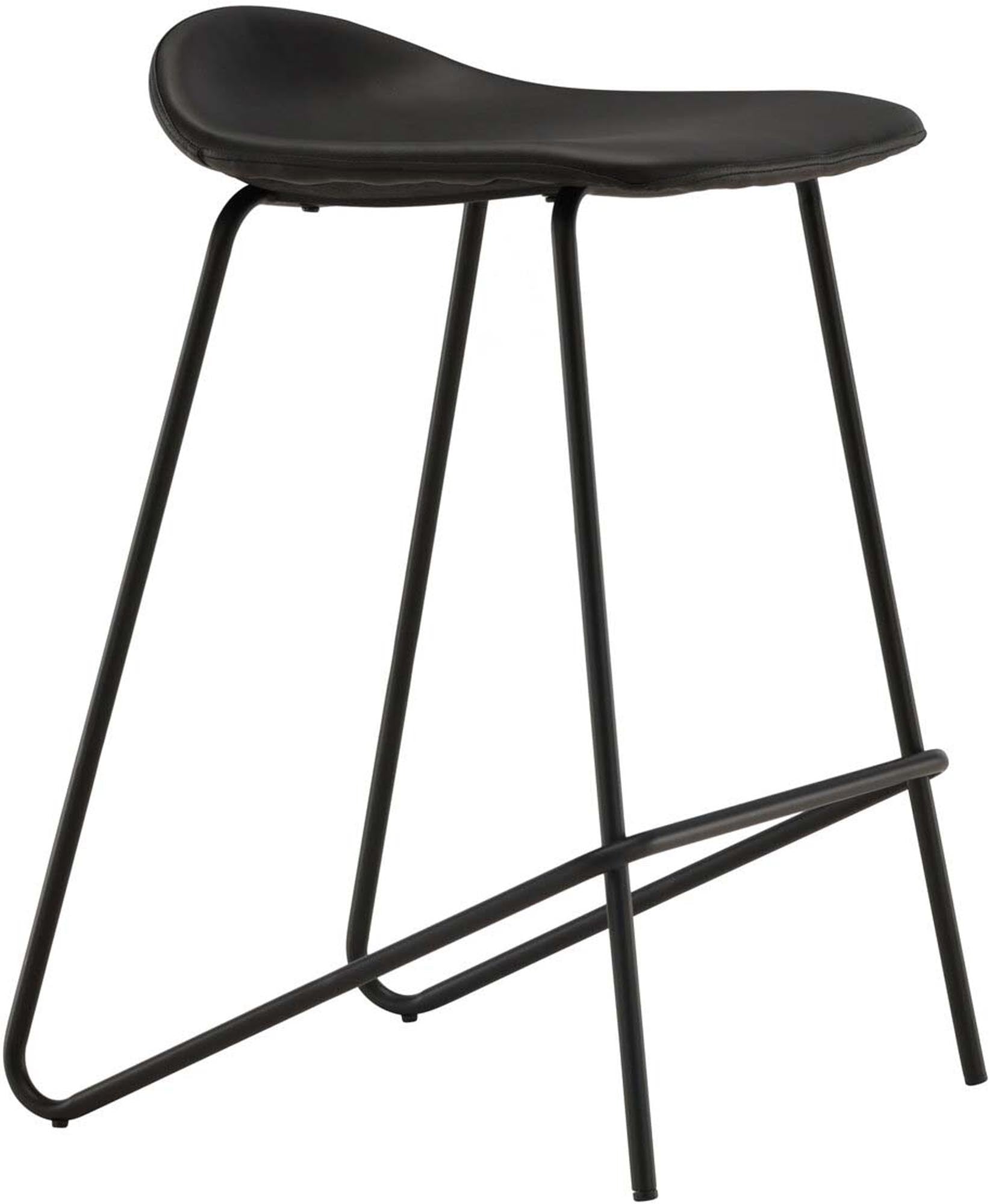 Grebbestad Barstuhl von Vind: Moderner Stahlstuhl mit hochwertigem PU-Polster für stilvolle Akzente in jedem Raum.