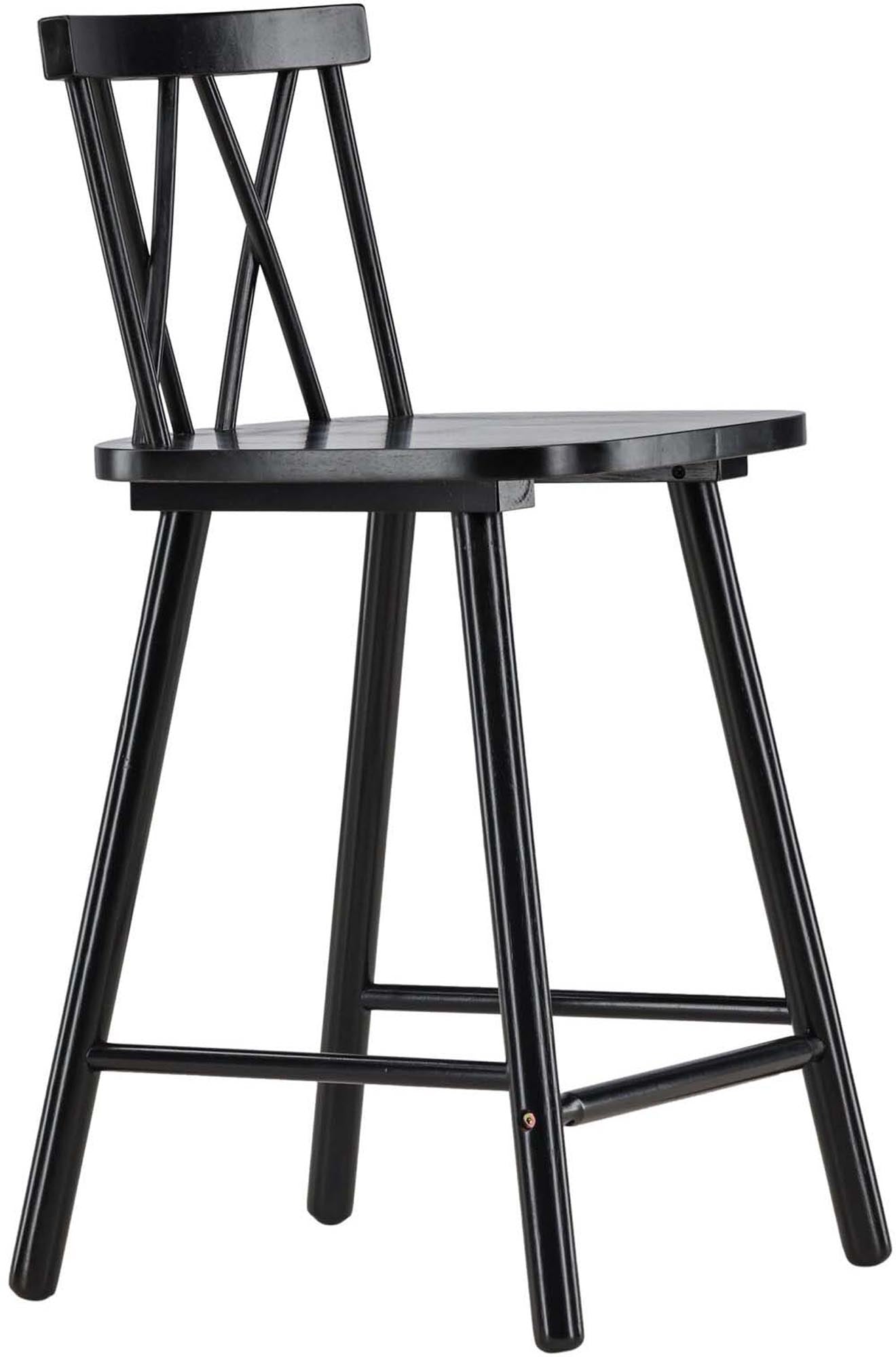 Eleganter Mollöström Barstuhl von Vind aus robustem Gummibaumholz. Ideal für stilvolle Einrichtungen und hohen Sitzkomfort.