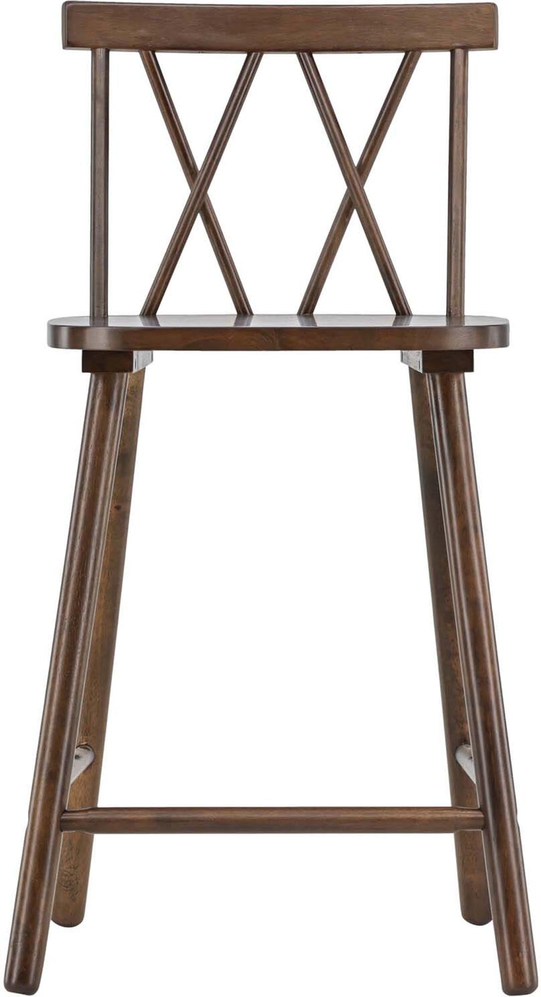 Mollöström Barstuhl von Vind: Eleganter Barstuhl aus langlebigem Gummibaumholz. Perfekte Kombination aus Stil und Komfort für Ihr Zuhause.