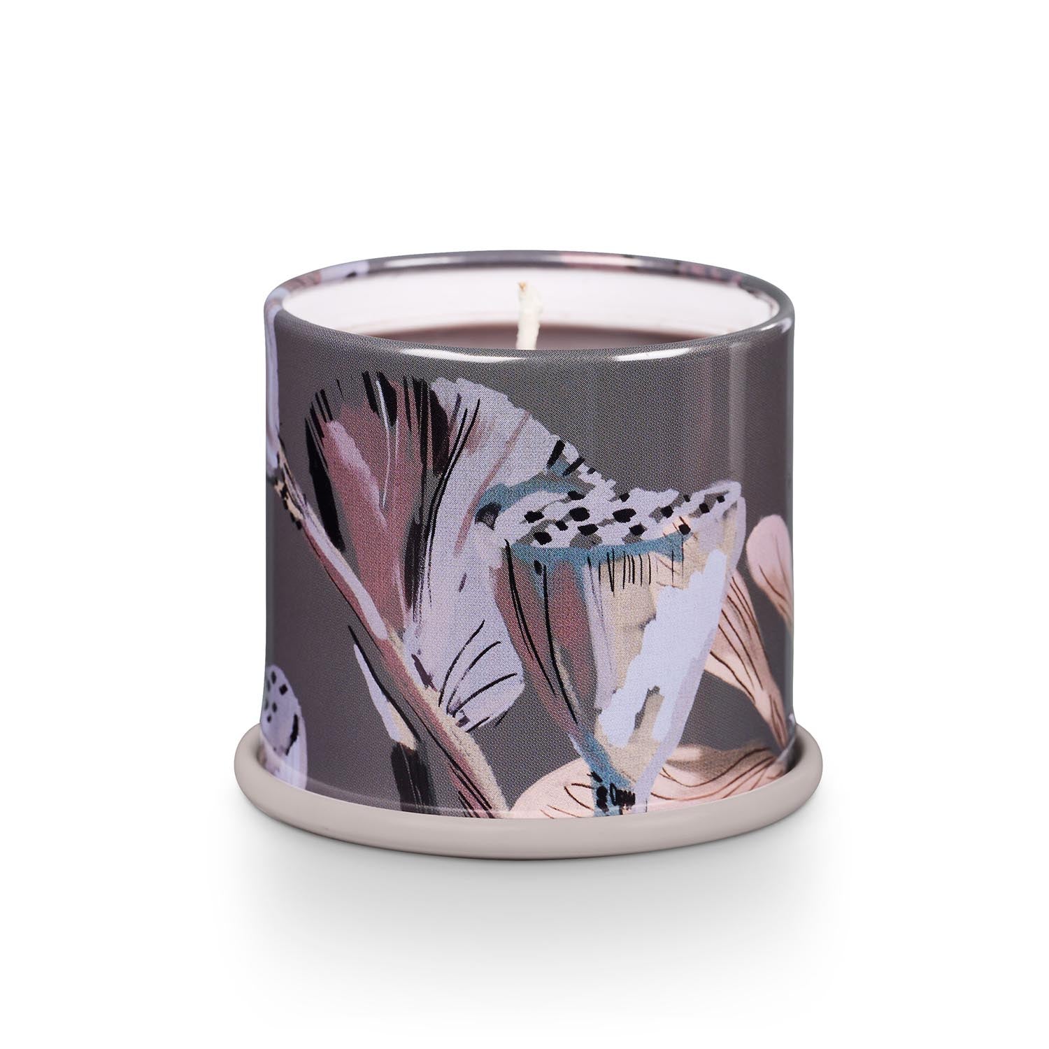 Woodfire Demi Vanity Tin Kerze, Braun, in Braun präsentiert im Onlineshop von KAQTU Design AG. Duftkerze ist von Illume