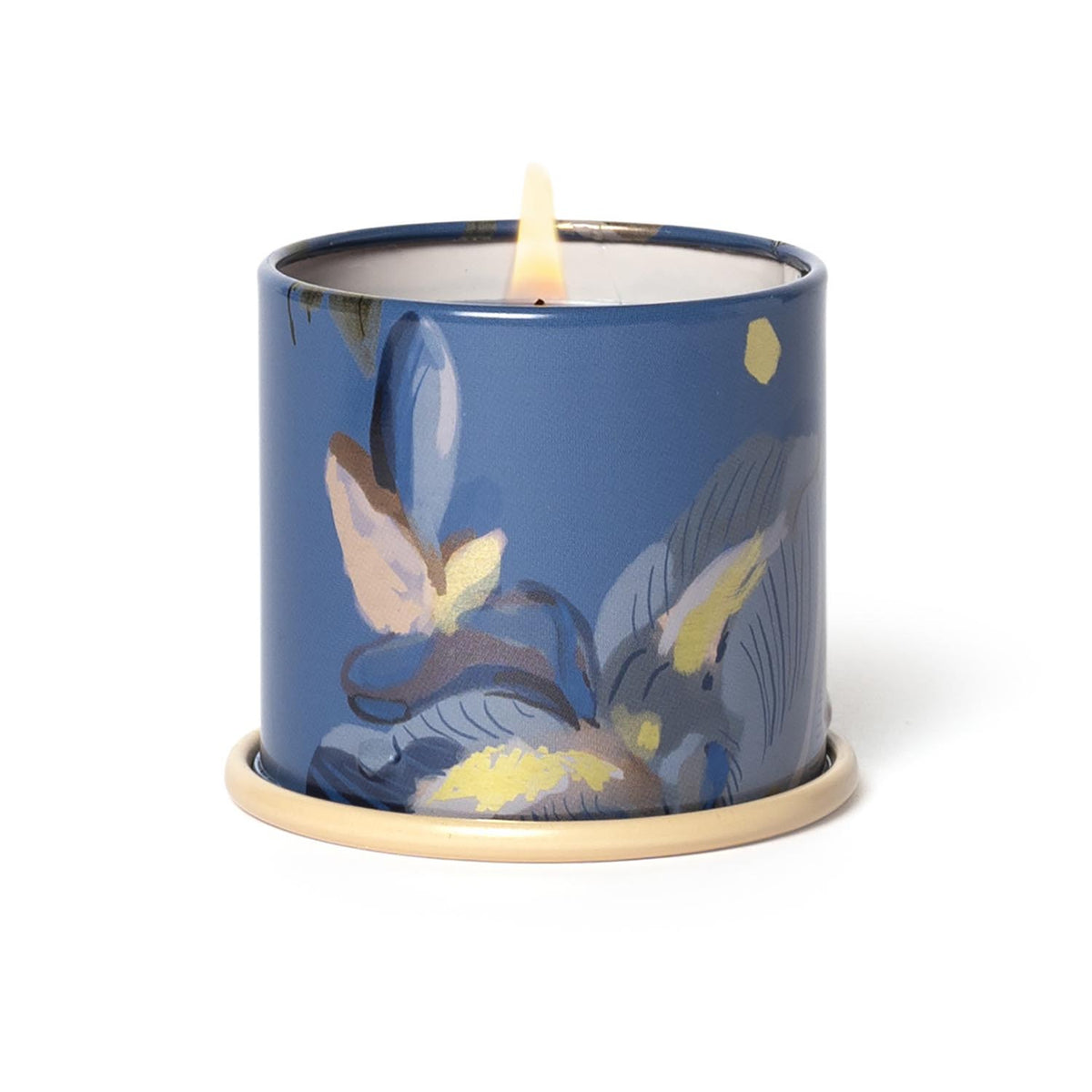 Citrus Crush Demi Vanity Tin Kerze, Blau, in Blau präsentiert im Onlineshop von KAQTU Design AG. Duftkerze ist von Illume