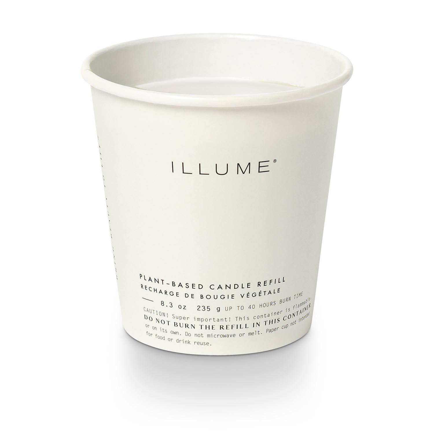Winter White Kerze-Nachfüllen, Weiss, in Weiß präsentiert im Onlineshop von KAQTU Design AG. Duftkerze ist von Illume