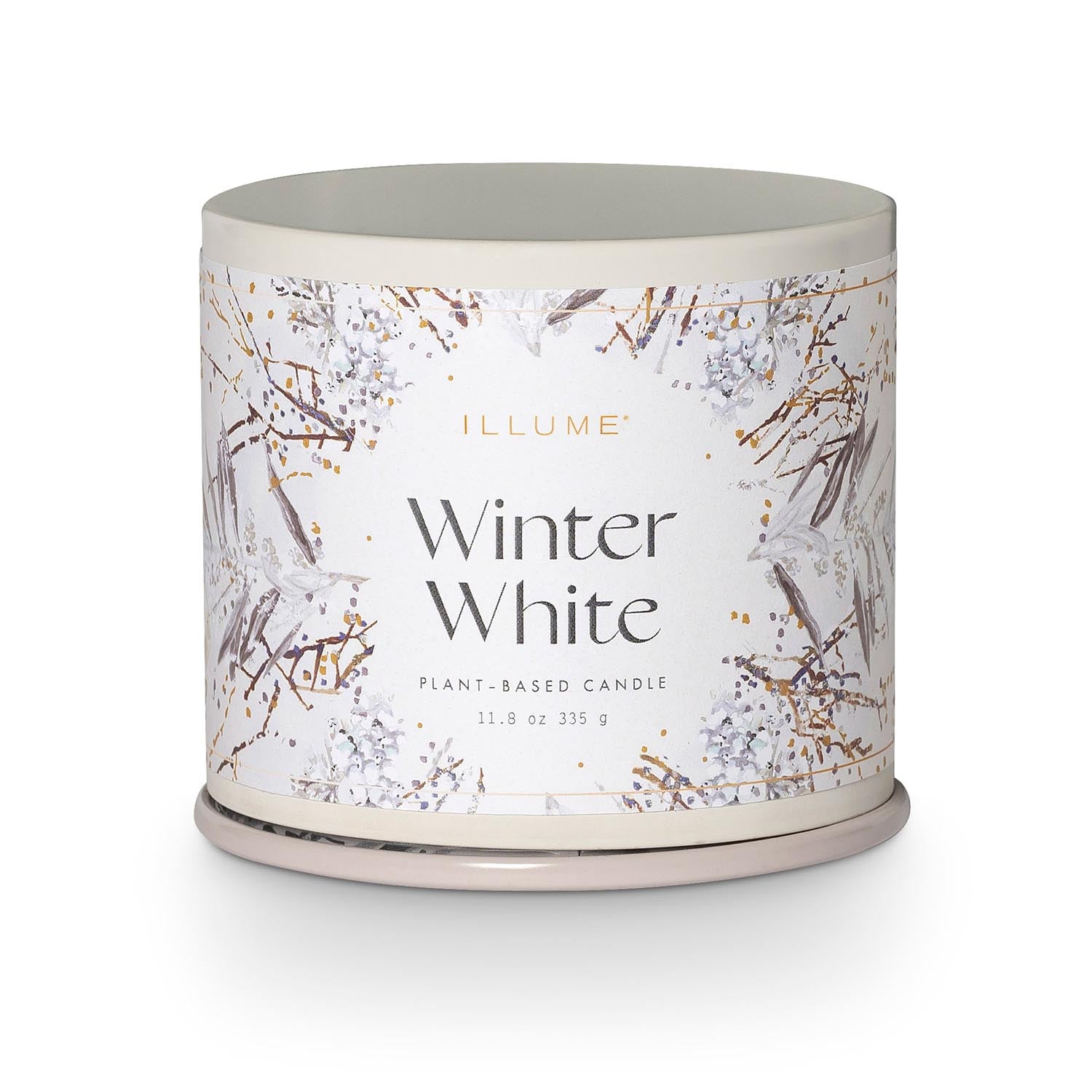 Winter White Vanity Tin Duftkerze, Weiss, in Weiß präsentiert im Onlineshop von KAQTU Design AG. Duftkerze ist von Illume