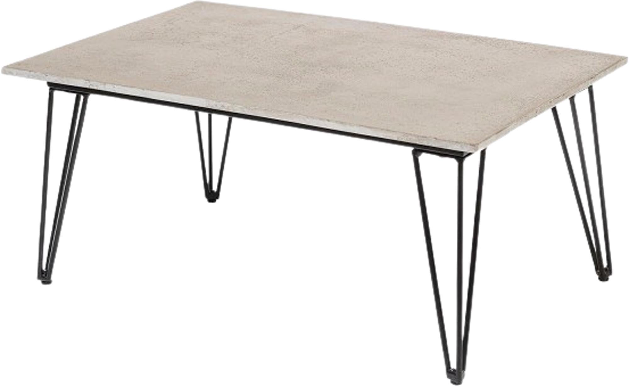 Eleganter Mundo Couchtisch von Bloomingville in grauer Betonoptik, modern und robust, perfekt für stilvolle Wohnräume.