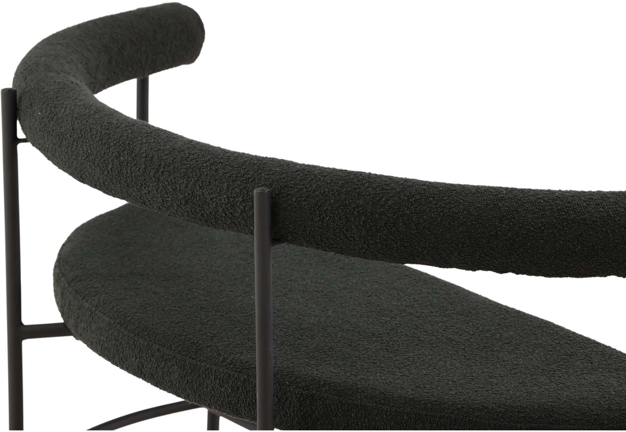 Stallhagen x Josefin Lustig Bank: Elegante Rückenlehne, hochwertiger Boucle-Stoff und robustes Stahlgestell für stilvolle Akzente in jedem Raum.