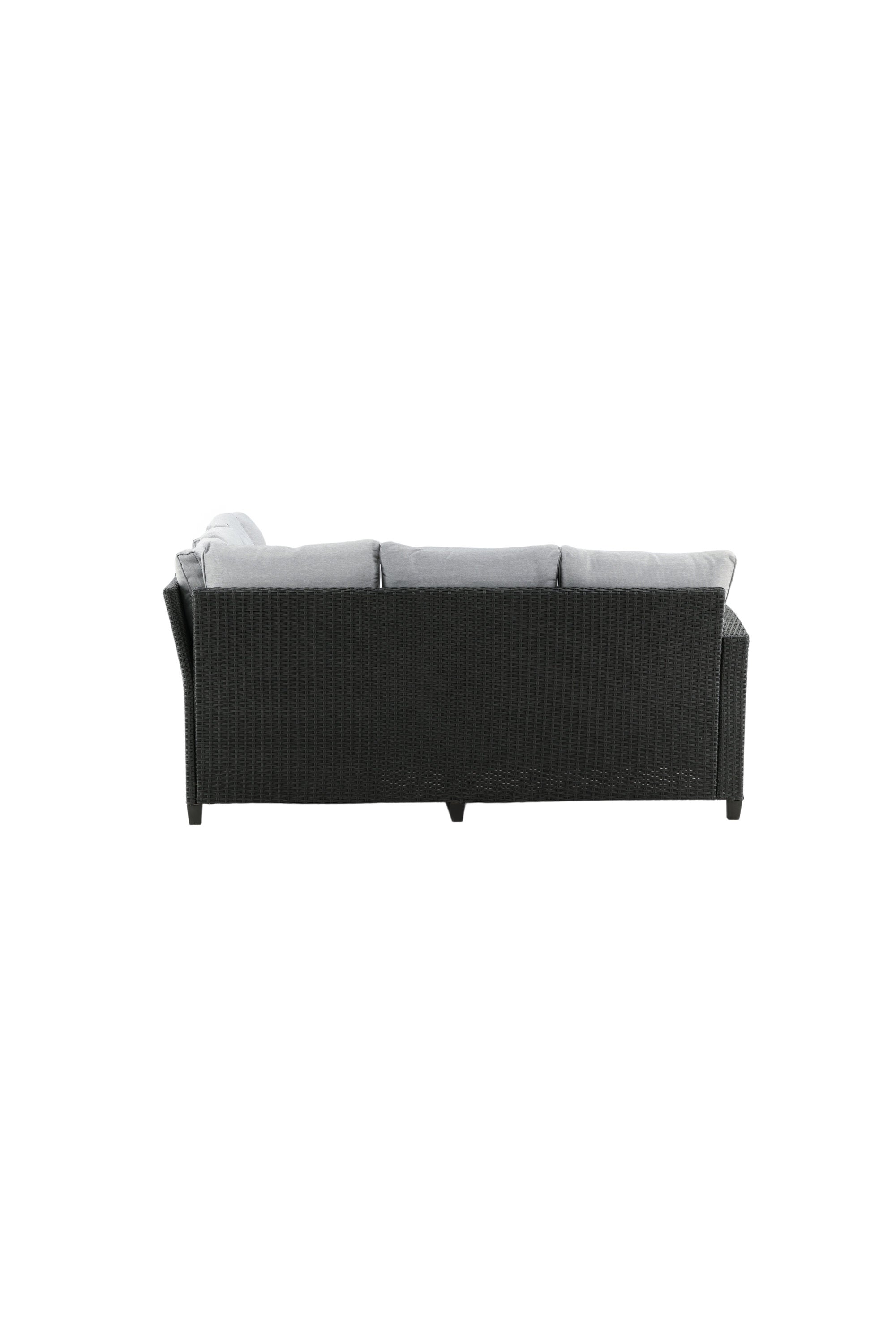 Brentwood Ecksofa Outdoorset 145cm in Schwarz präsentiert im Onlineshop von KAQTU Design AG. Loungeset ist von Venture Home