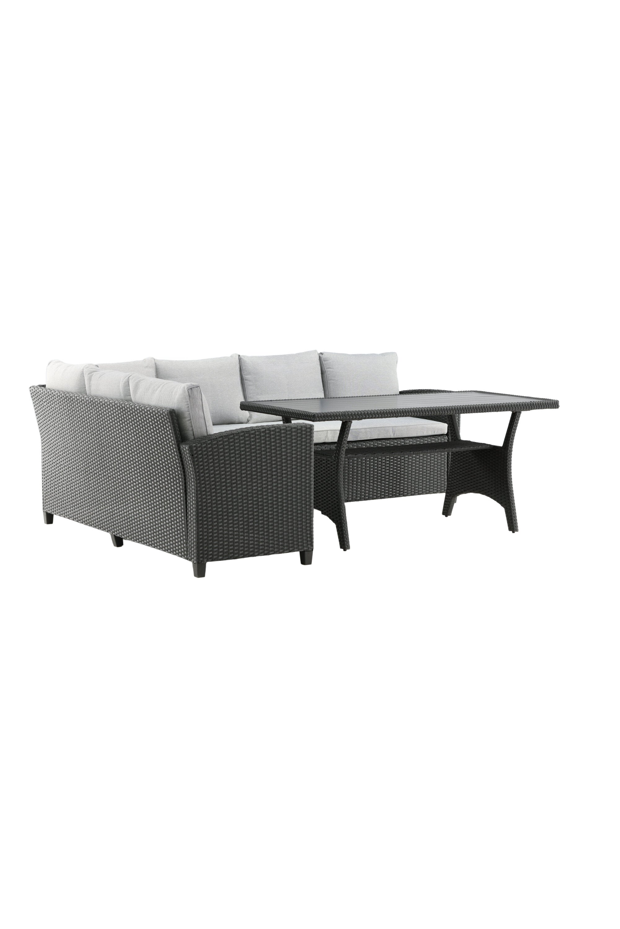Brentwood Ecksofa Outdoorset 145cm in Schwarz präsentiert im Onlineshop von KAQTU Design AG. Loungeset ist von Venture Home