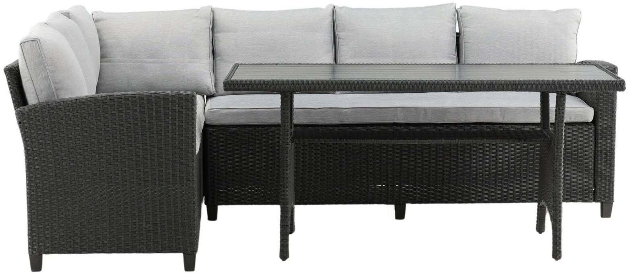 Brentwood Ecksofa Outdoorset: Elegantes Design, robustes Material und viel Platz für gesellige Abende im Freien. Ideal für Terrasse und Balkon.