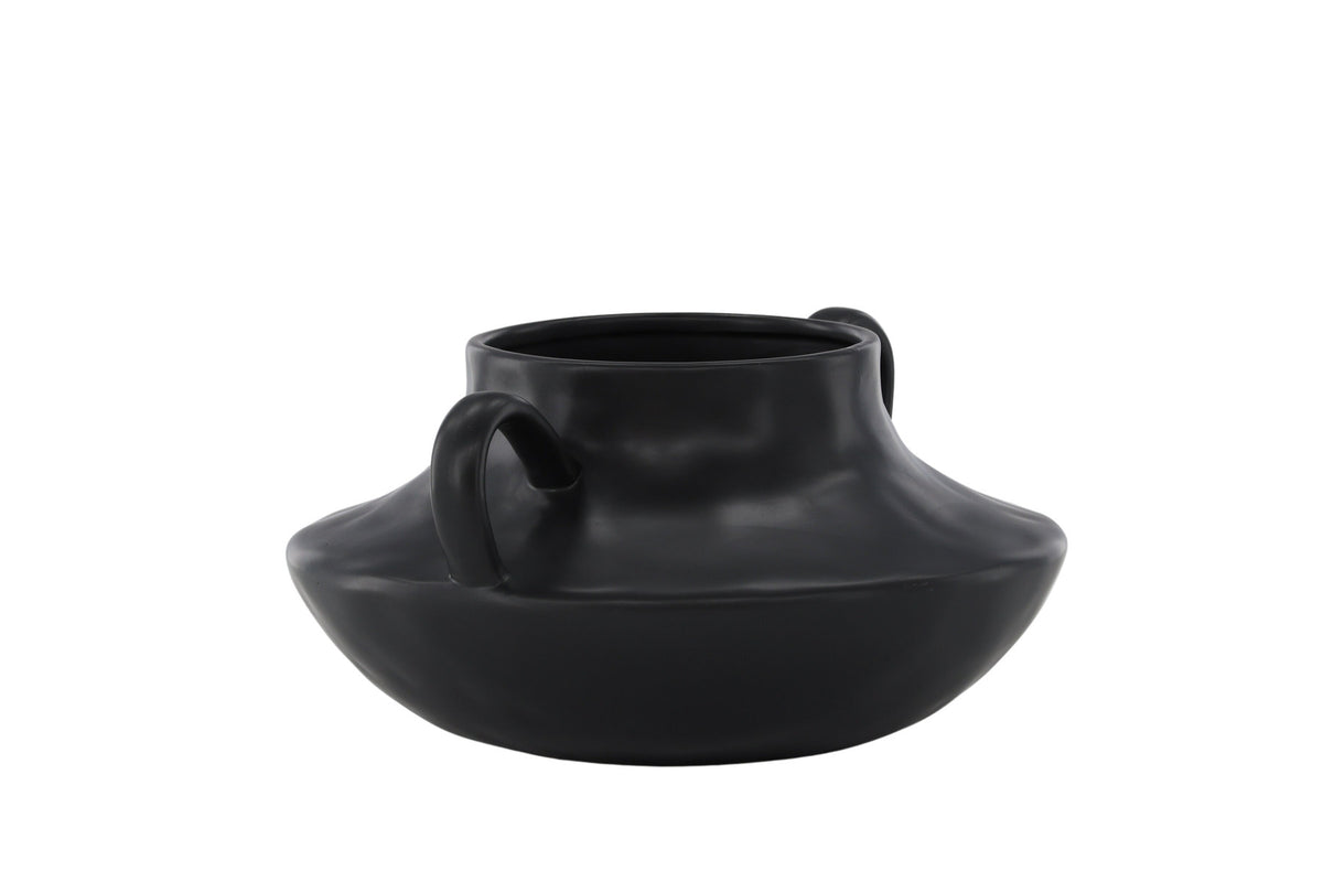 Holda Vase in Schwarz präsentiert im Onlineshop von KAQTU Design AG. Vase ist von Venture Home