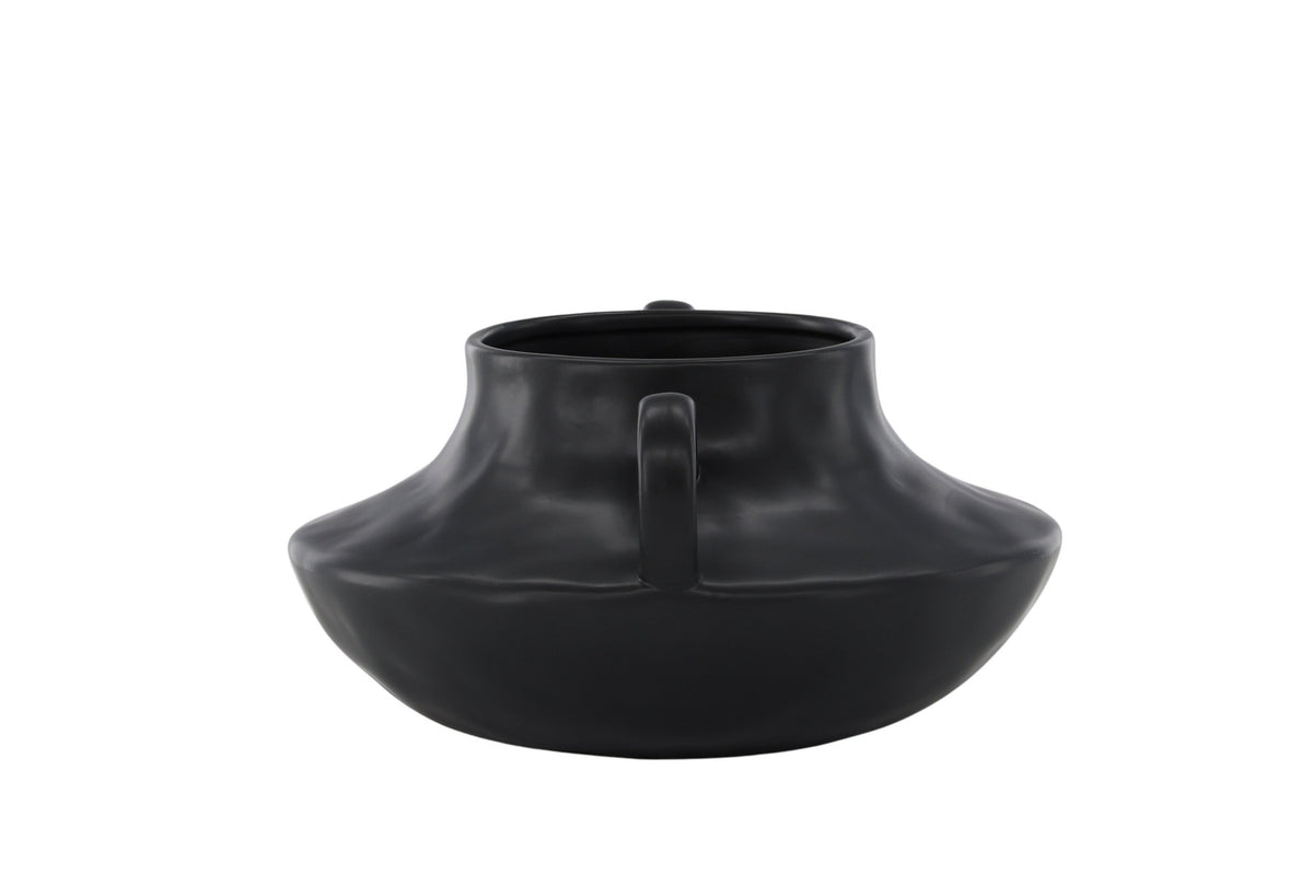 Holda Vase in Schwarz präsentiert im Onlineshop von KAQTU Design AG. Vase ist von Venture Home
