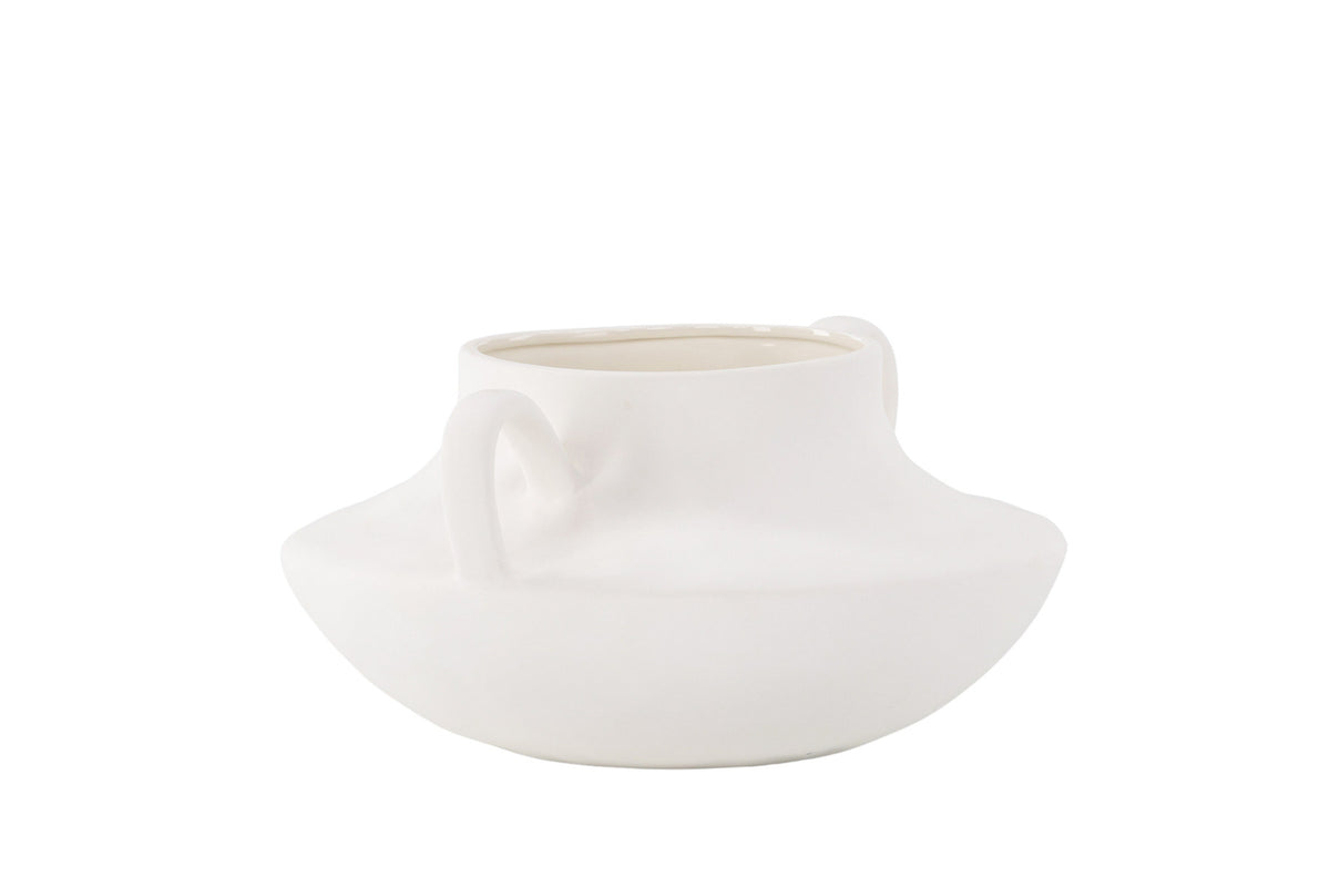 Holda Vase in Cremefarben präsentiert im Onlineshop von KAQTU Design AG. Vase ist von Venture Home
