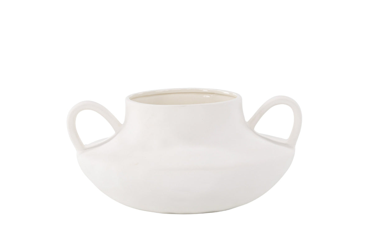Holda Vase in Cremefarben präsentiert im Onlineshop von KAQTU Design AG. Vase ist von Venture Home