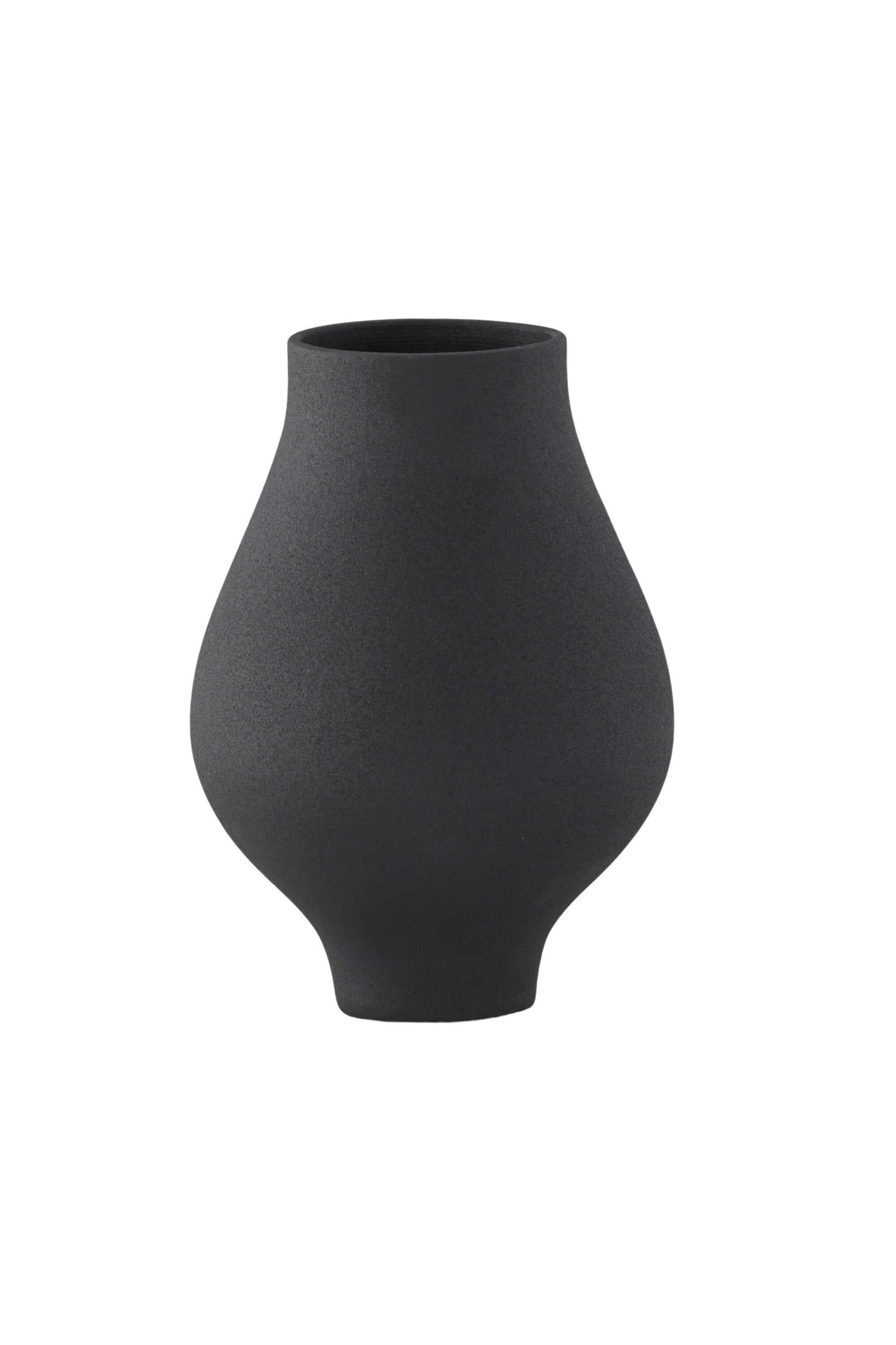 Rellis Vase in Schwarz präsentiert im Onlineshop von KAQTU Design AG. Vase ist von Venture Home