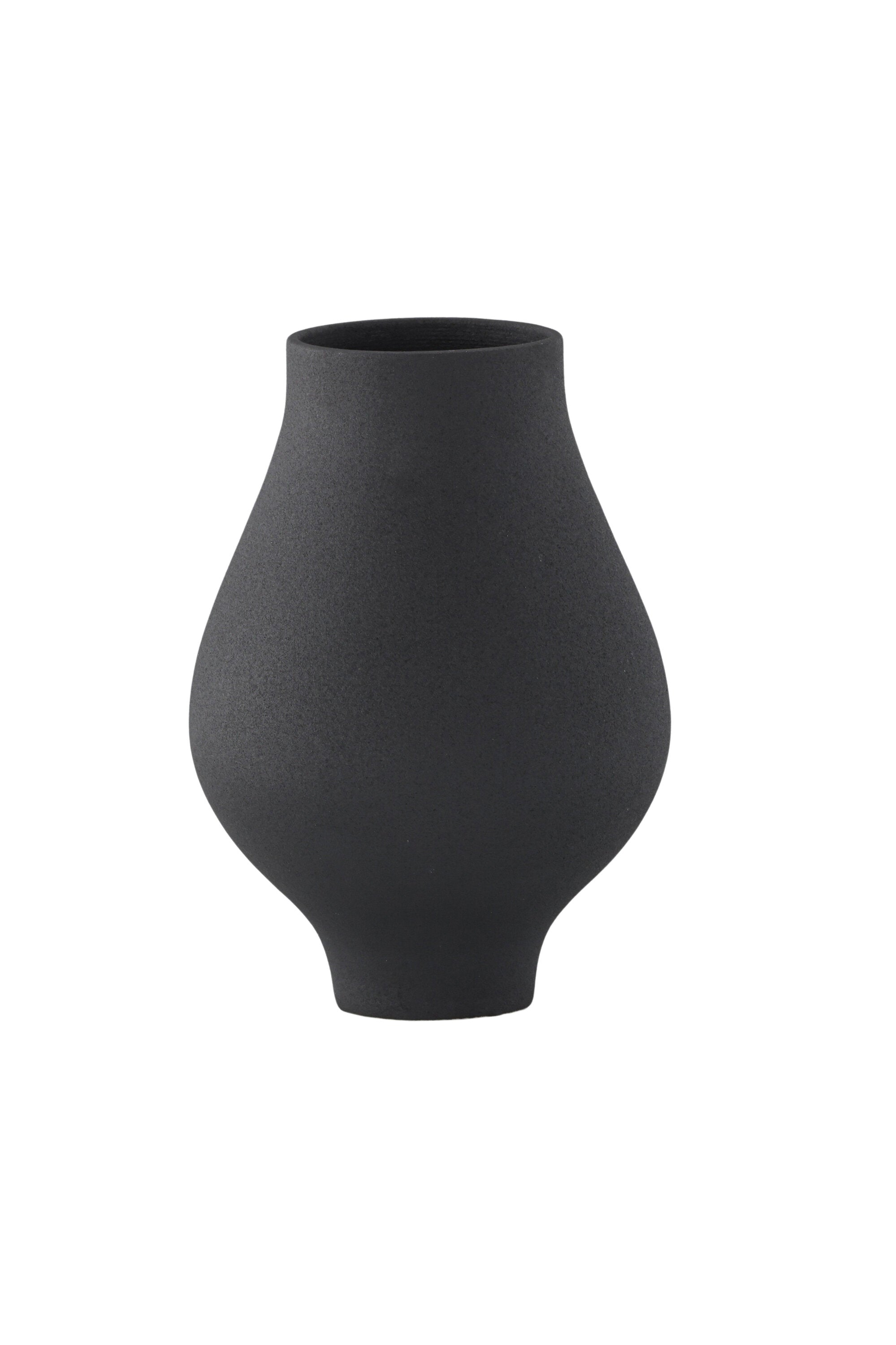 Rellis Vase in Schwarz präsentiert im Onlineshop von KAQTU Design AG. Vase ist von Venture Home