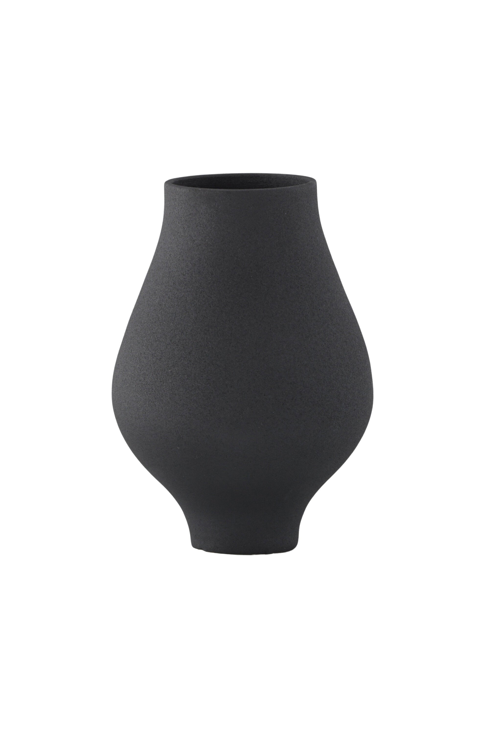 Rellis Vase in Schwarz präsentiert im Onlineshop von KAQTU Design AG. Vase ist von Venture Home