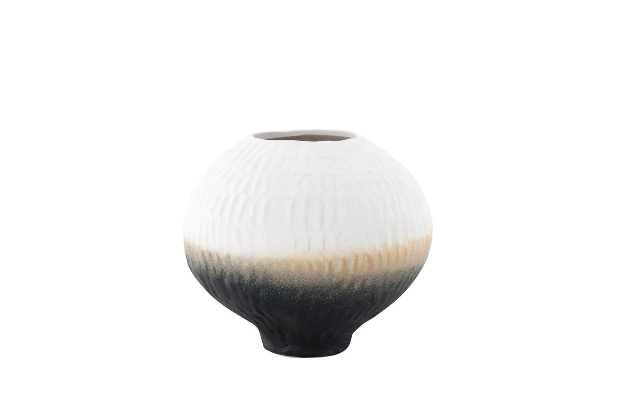 Pane Vase in Beige/ Grau/ Rosa präsentiert im Onlineshop von KAQTU Design AG. Vase ist von Venture Home
