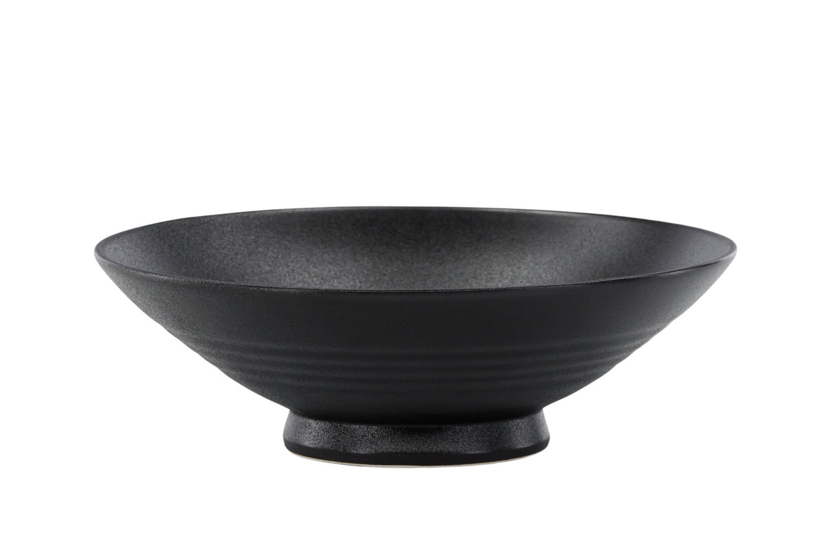 Wabi Sabi Bowl in Schwarz präsentiert im Onlineshop von KAQTU Design AG. Schale ist von Venture Home