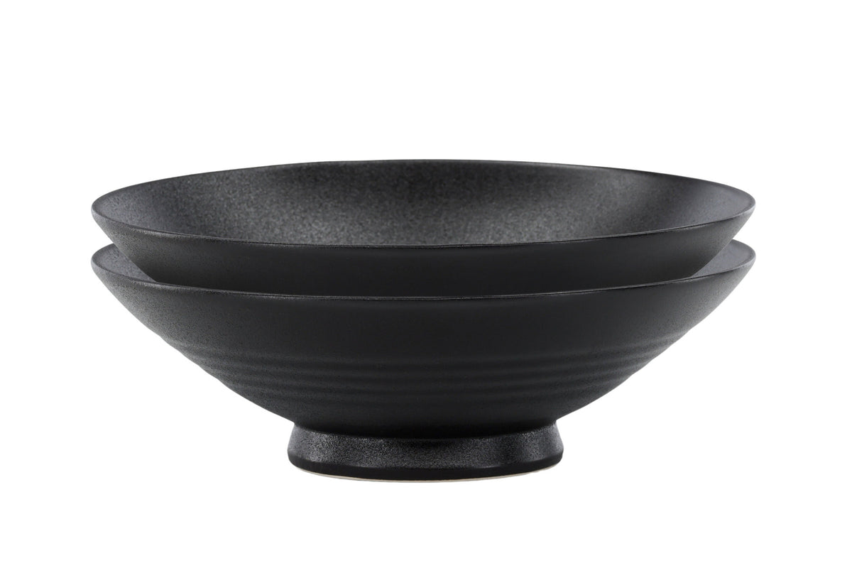 Wabi Sabi Bowl in Schwarz präsentiert im Onlineshop von KAQTU Design AG. Schale ist von Venture Home