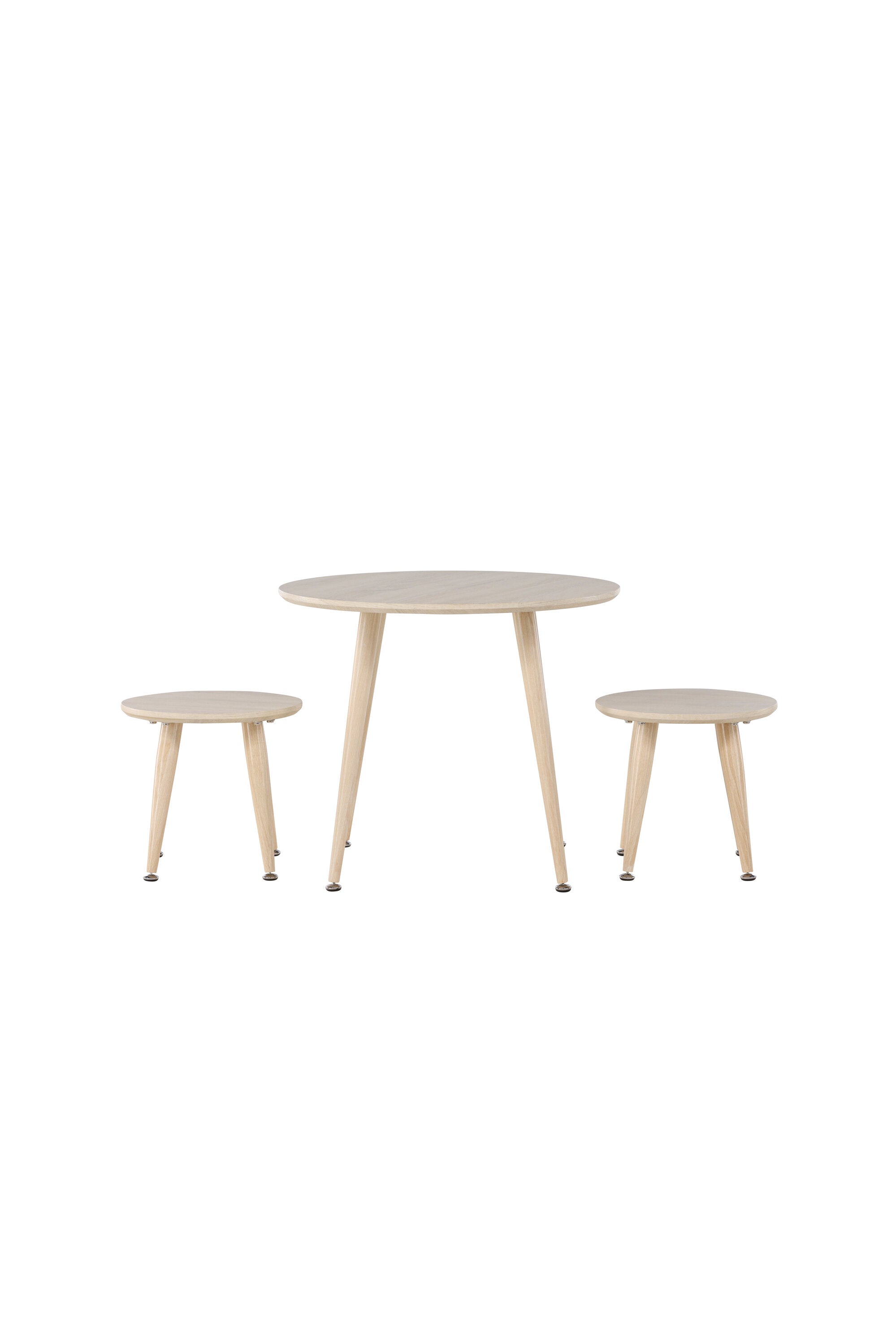 Elegantes, FSC®-zertifiziertes Kindertisch-Set in Weiss, ideal für stilvolle, umweltbewusste Kinderzimmer.