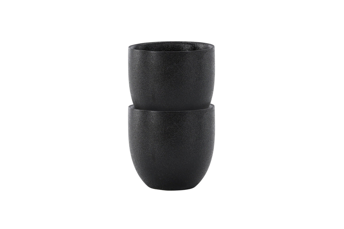 Wabi Sabi Kaffeetasse in Schwarz präsentiert im Onlineshop von KAQTU Design AG. Kaffeetassen ist von Venture Home