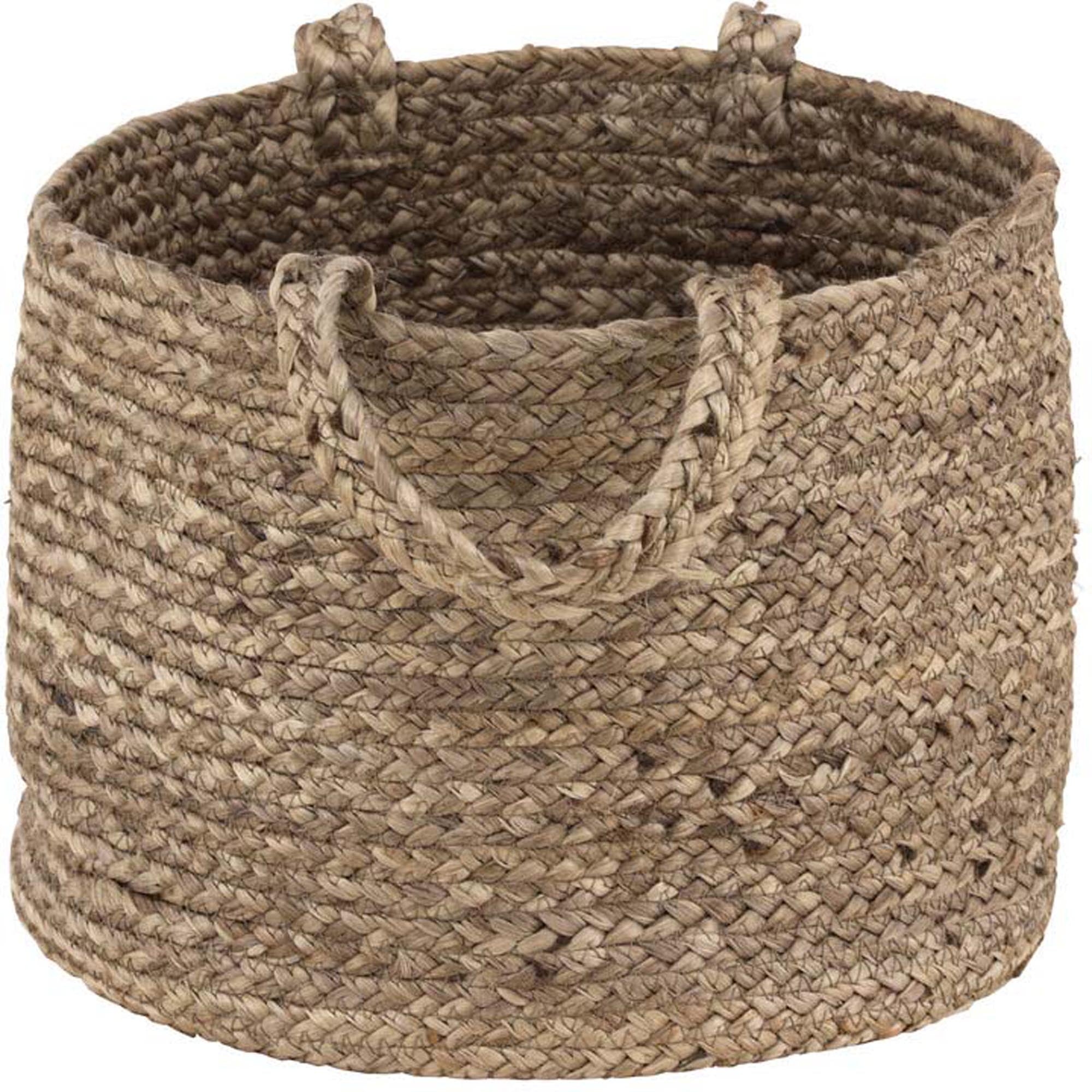 Der Bhopal Korb von Venture Home: Stilvoller Jutekorb mit Griffen, ideal für Decken, Handtücher oder Pflanzen. Rustikaler Charme für Ihr Zuhause.